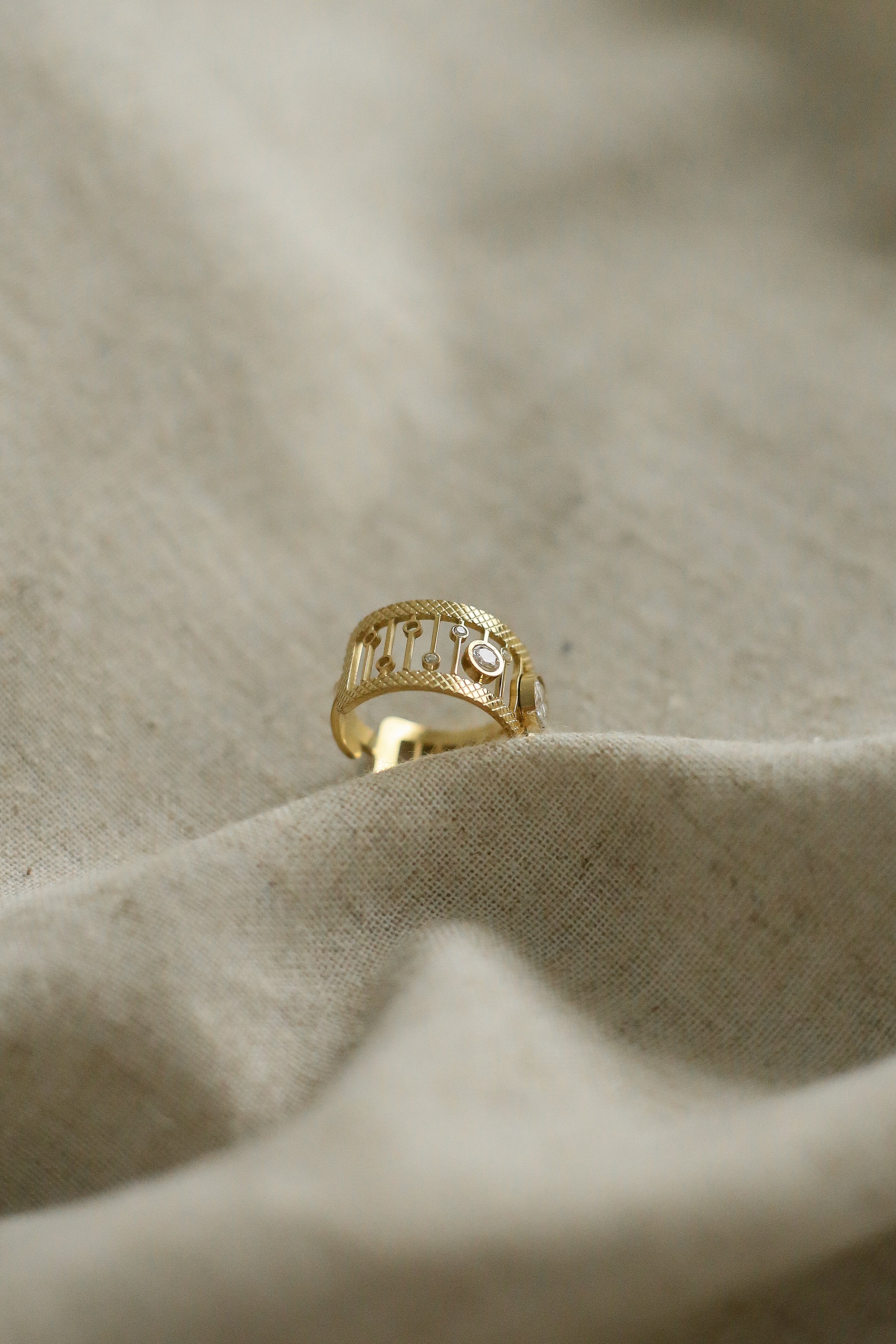 Lydie Ring - has waterproof, durable, elegant and vintage inspired jewelry