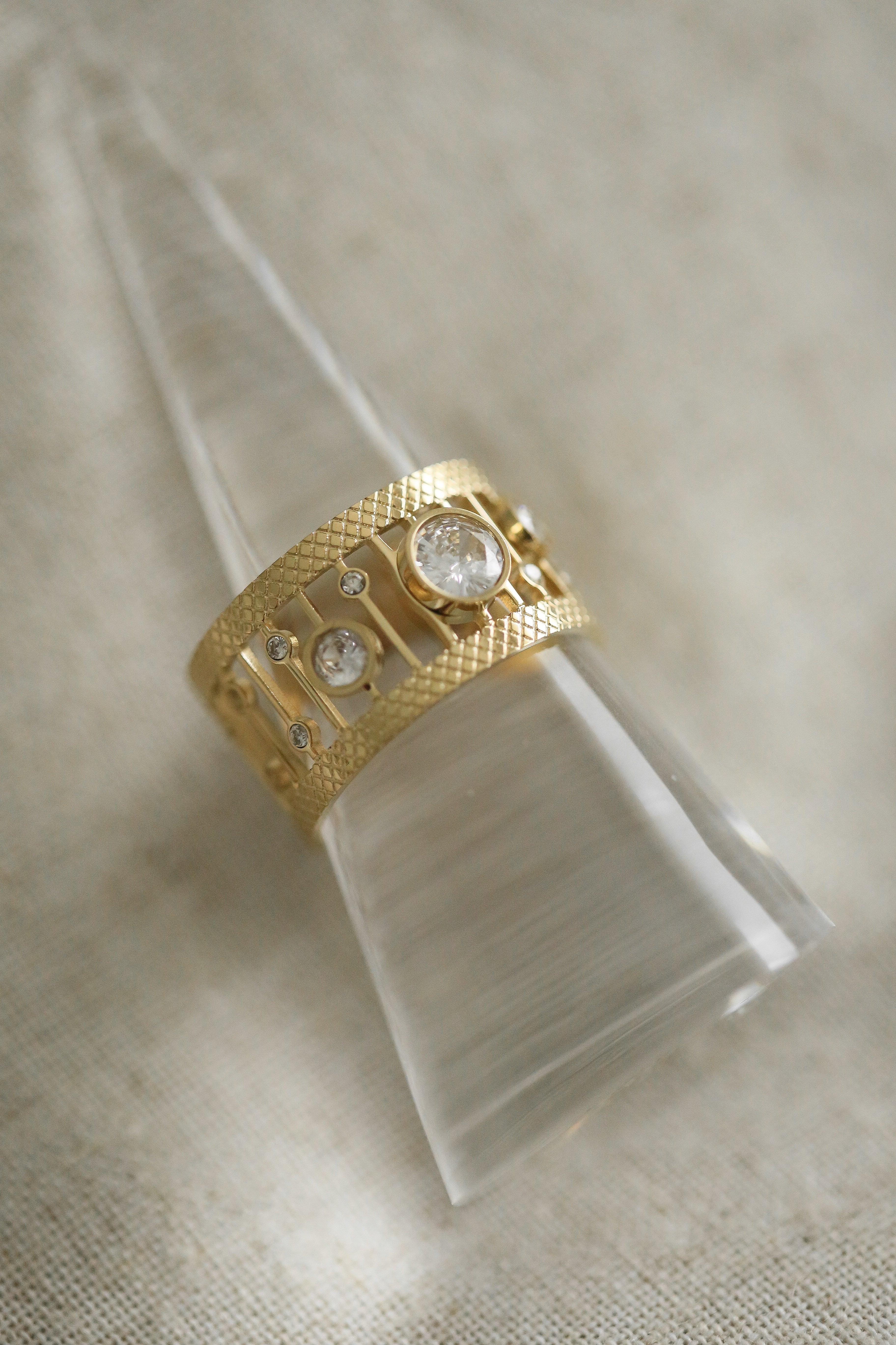 Lydie Ring - has waterproof, durable, elegant and vintage inspired jewelry