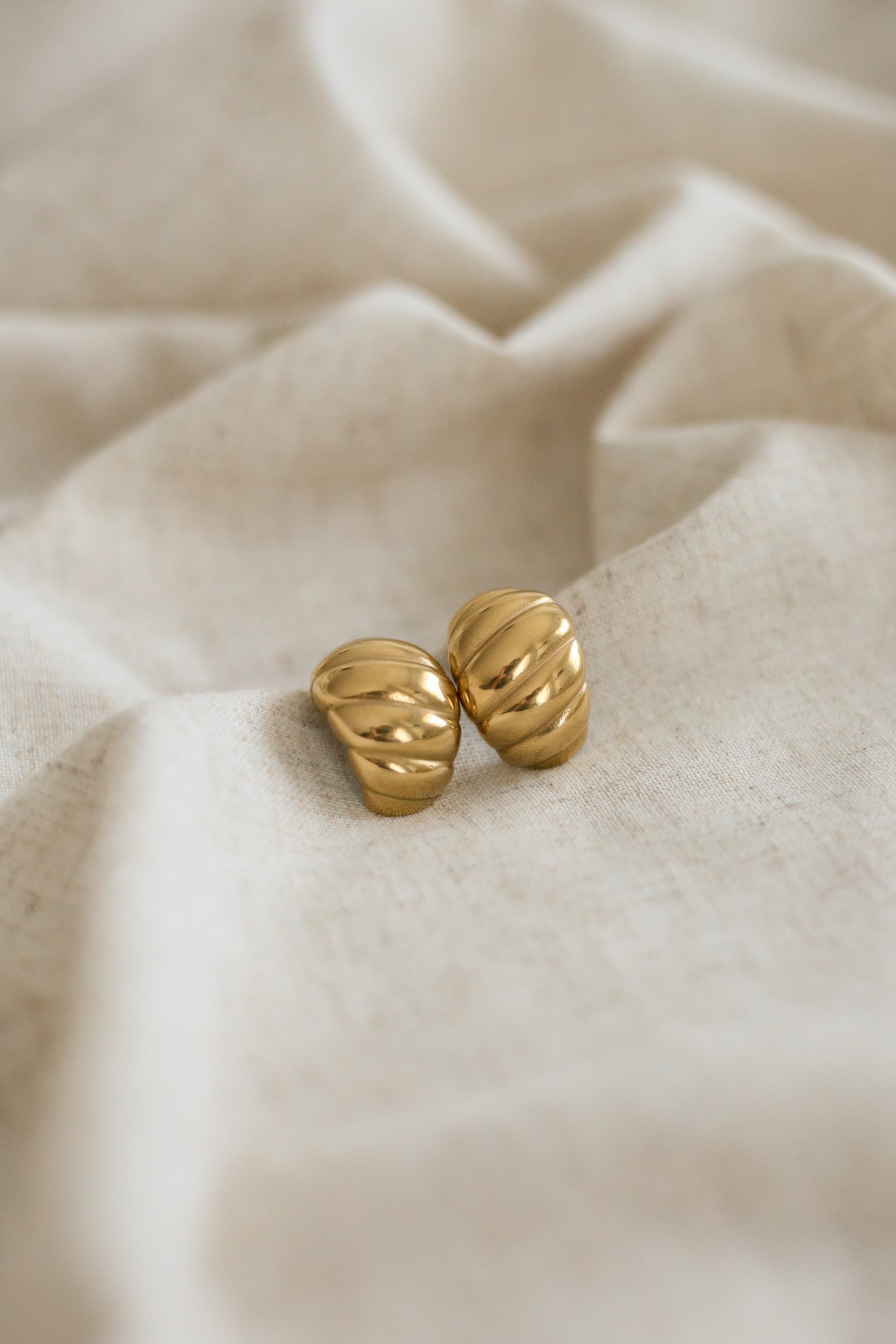 Marcelline Hoops - has waterproof, durable, elegant and vintage inspired jewelry