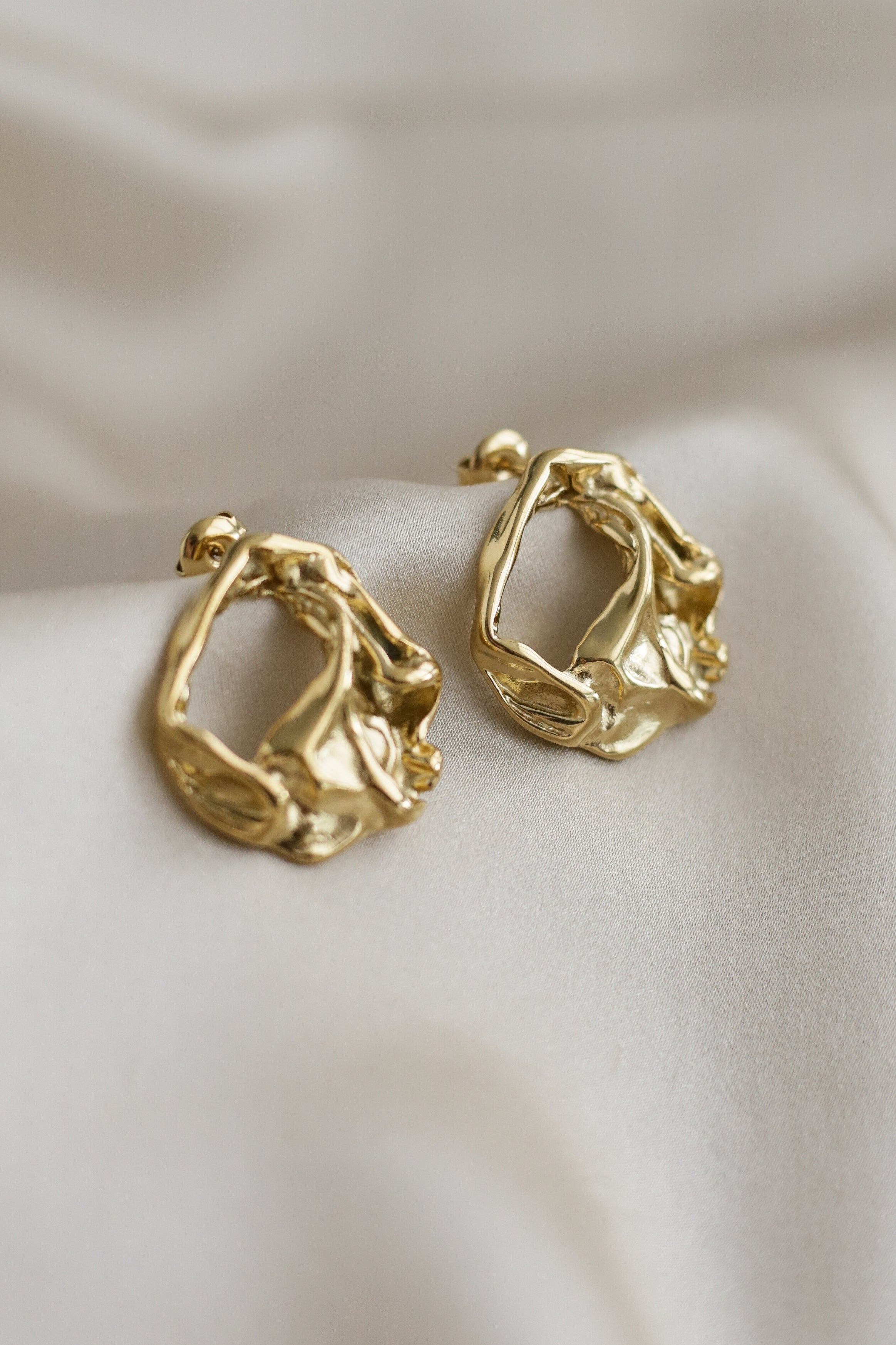 Organic Statement Earrings - Main Image