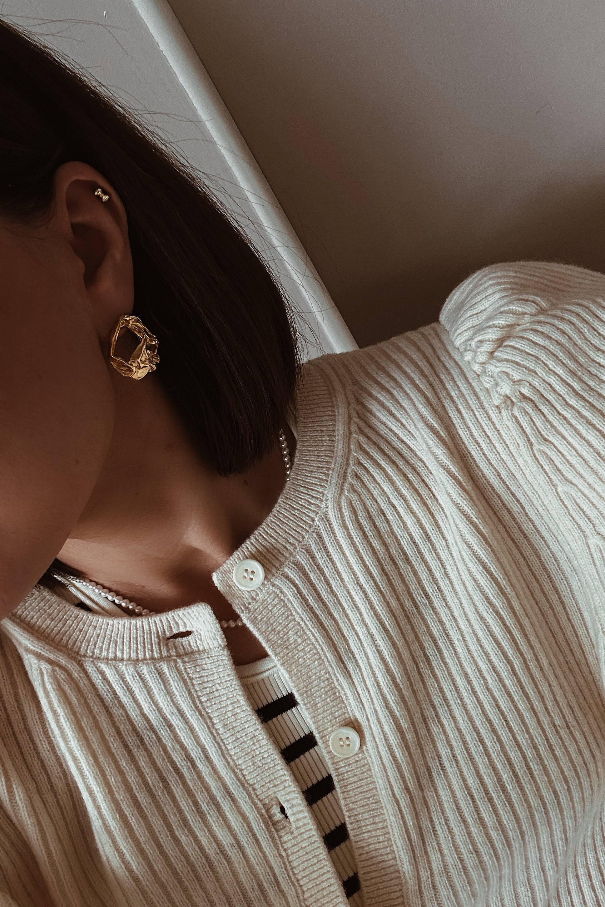 Organic Statement Earrings - Boutique Minimaliste has waterproof, durable, elegant and vintage inspired jewelry