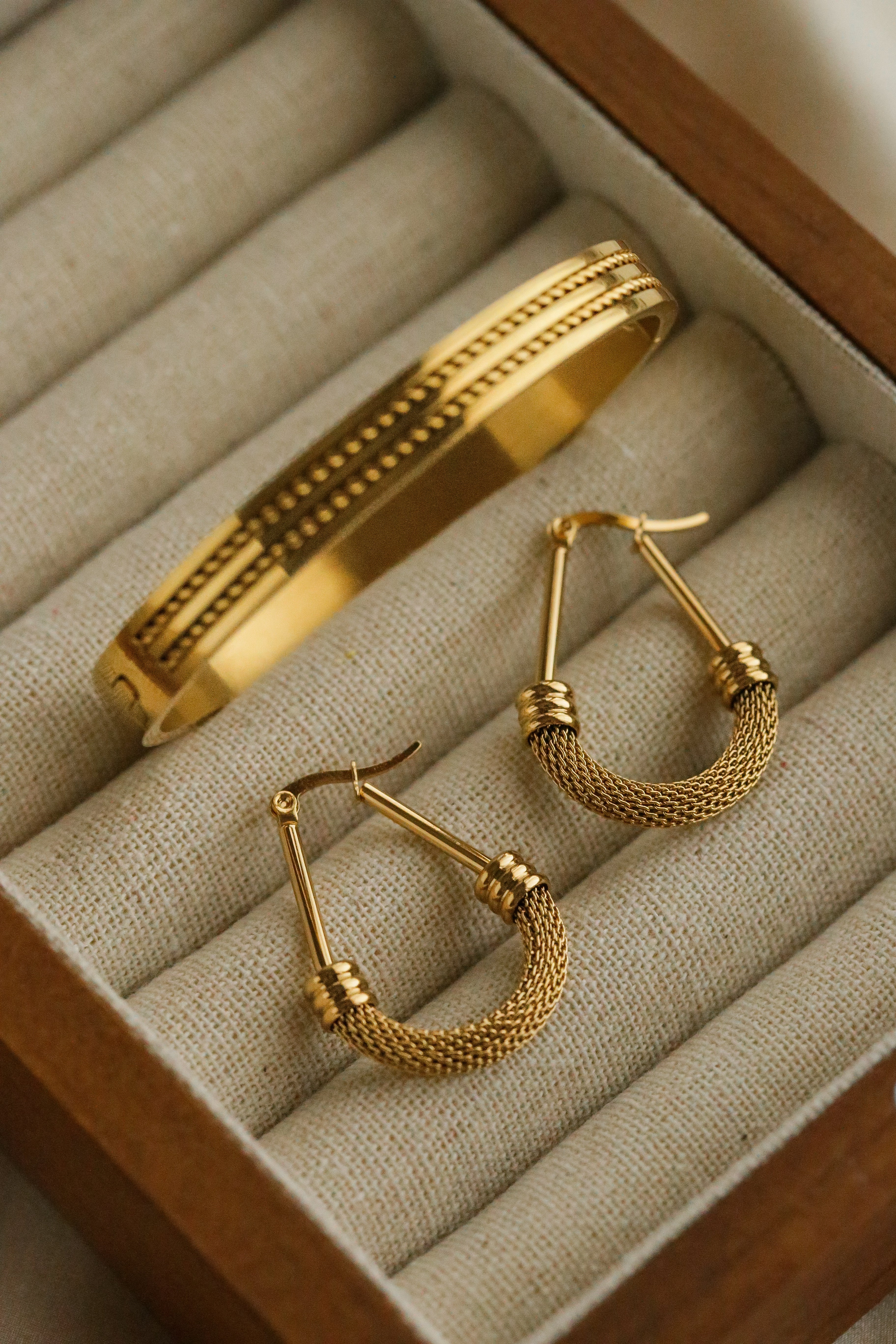 Phoebe Hoop Earrings - has waterproof, durable, elegant and vintage inspired jewelry