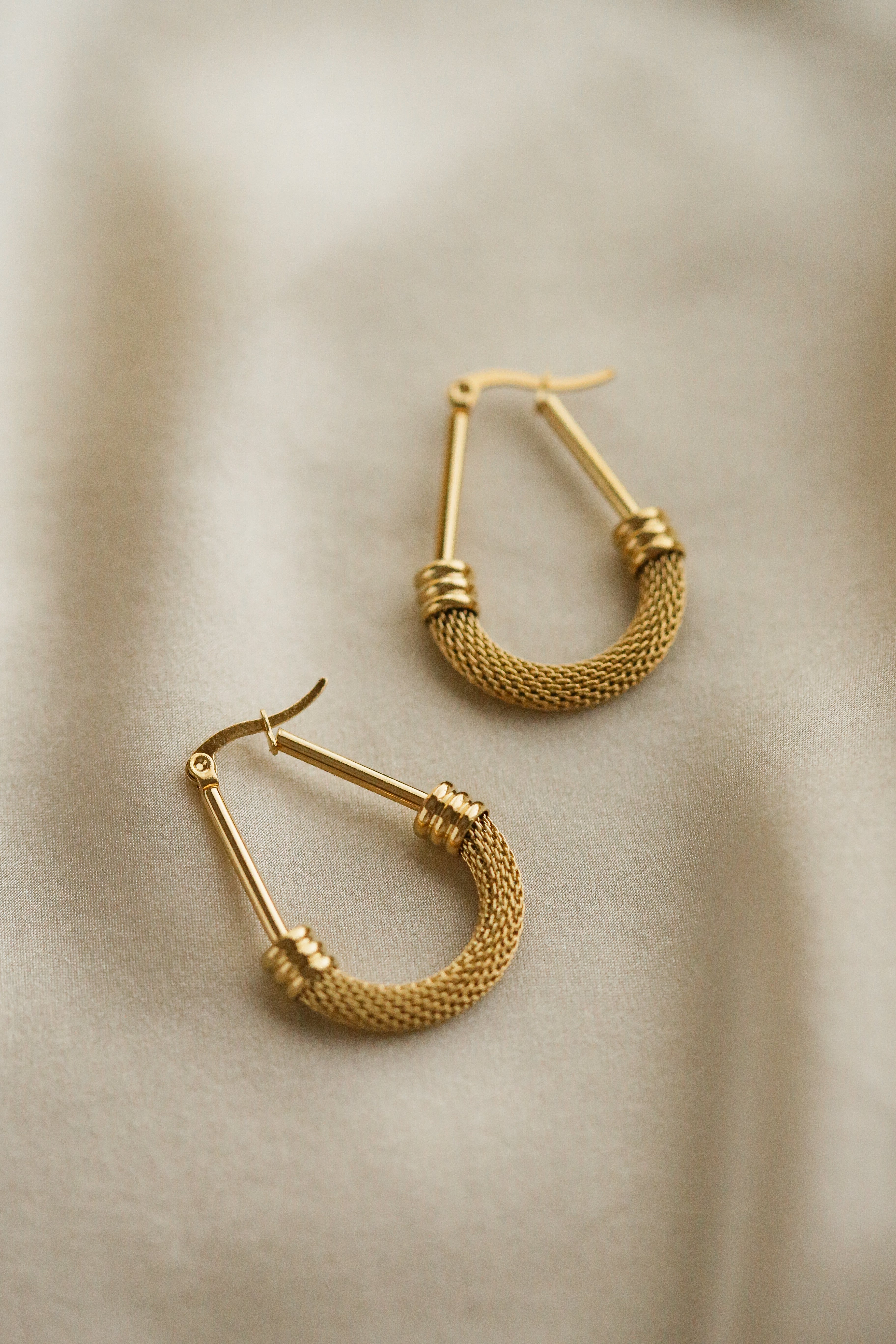 Phoebe Hoop Earrings - has waterproof, durable, elegant and vintage inspired jewelry