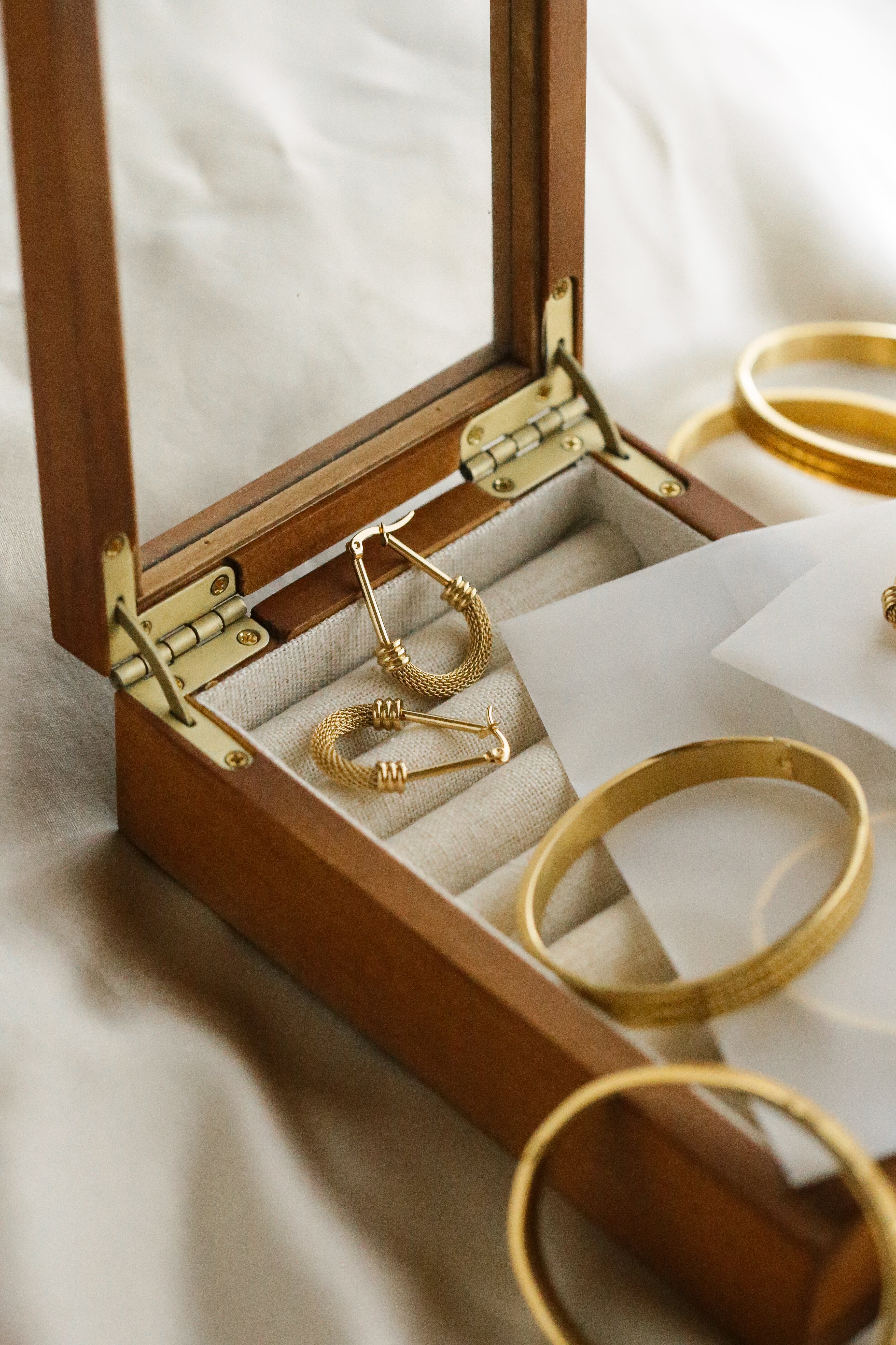 Phoebe Hoop Earrings - has waterproof, durable, elegant and vintage inspired jewelry