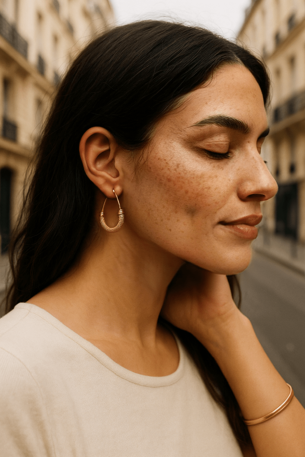 Phoebe Hoop Earrings - has waterproof, durable, elegant and vintage inspired jewelry