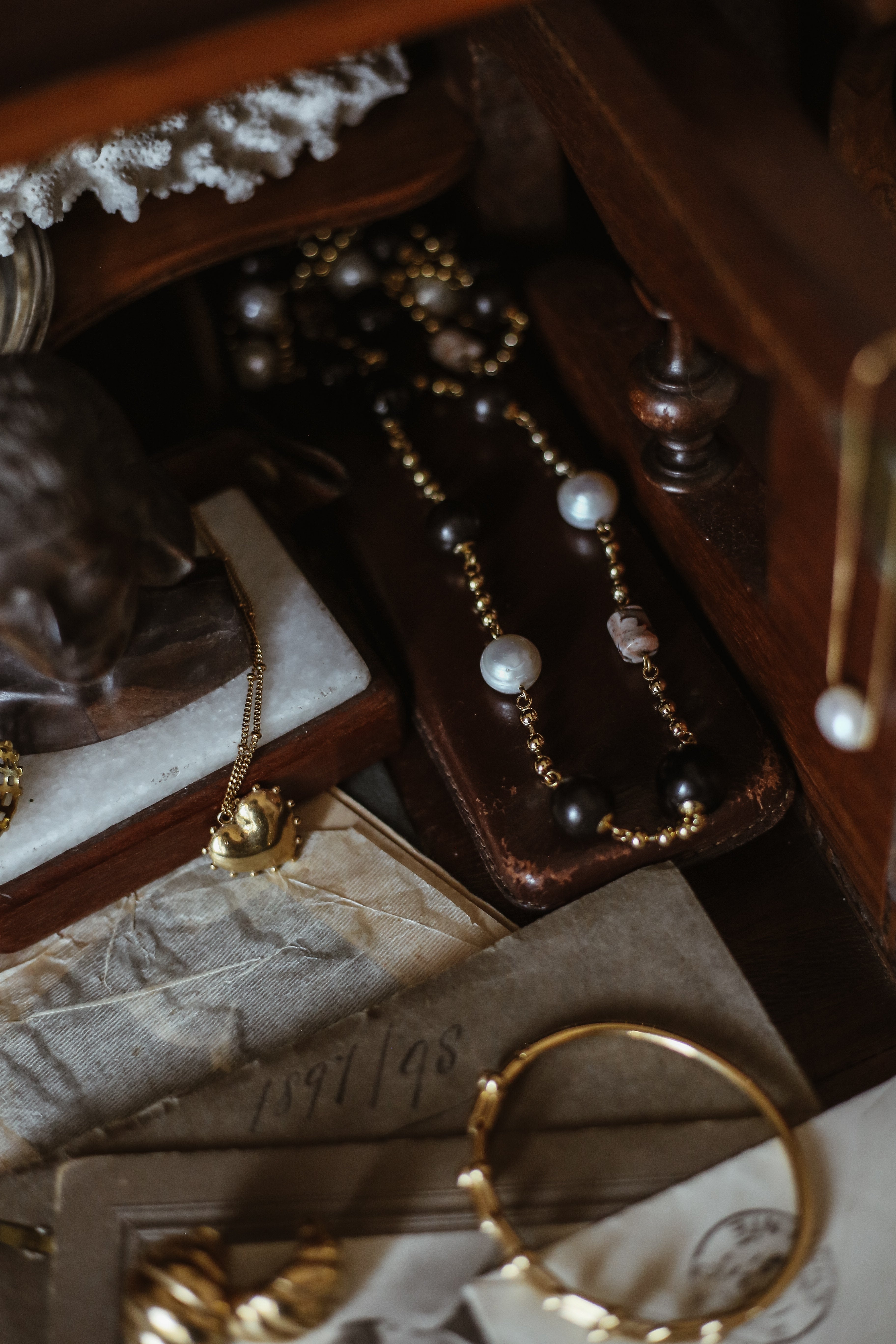 Rosalind Necklace - has waterproof, durable, elegant and vintage inspired jewelry