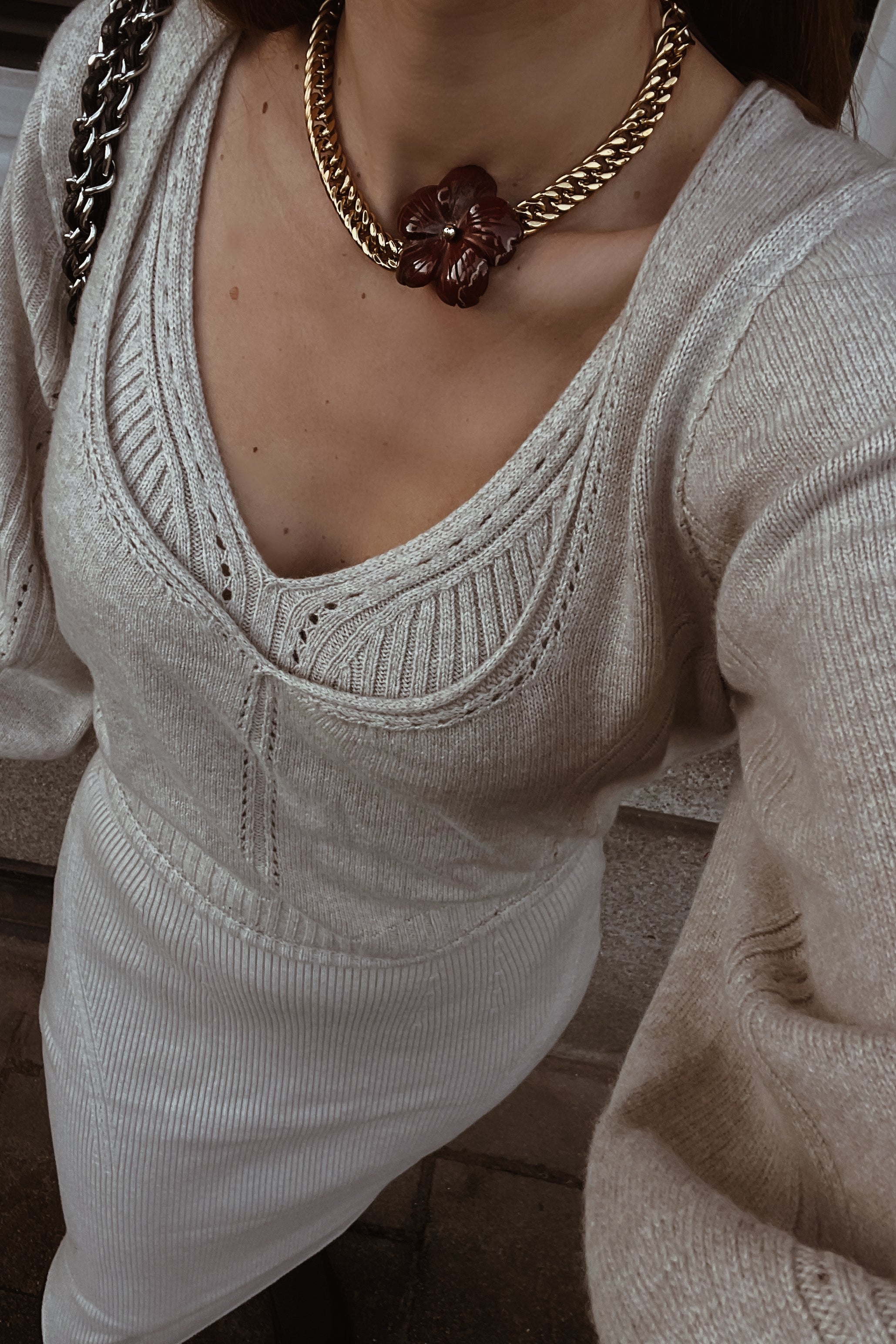 Yade Necklace - Boutique Minimaliste has waterproof, durable, elegant and vintage inspired jewelry