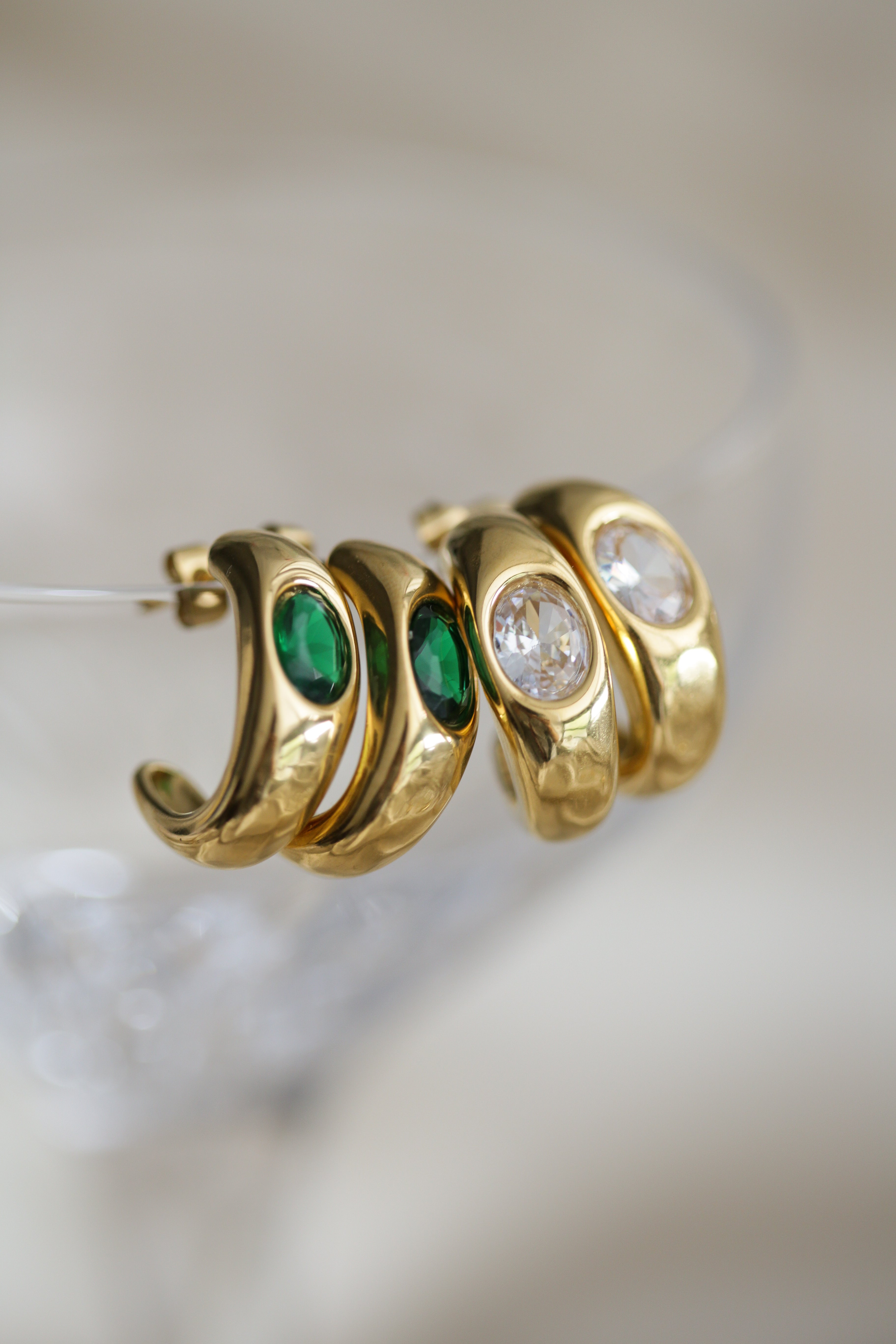 Zeno Hoops - has waterproof, durable, elegant and vintage inspired jewelry