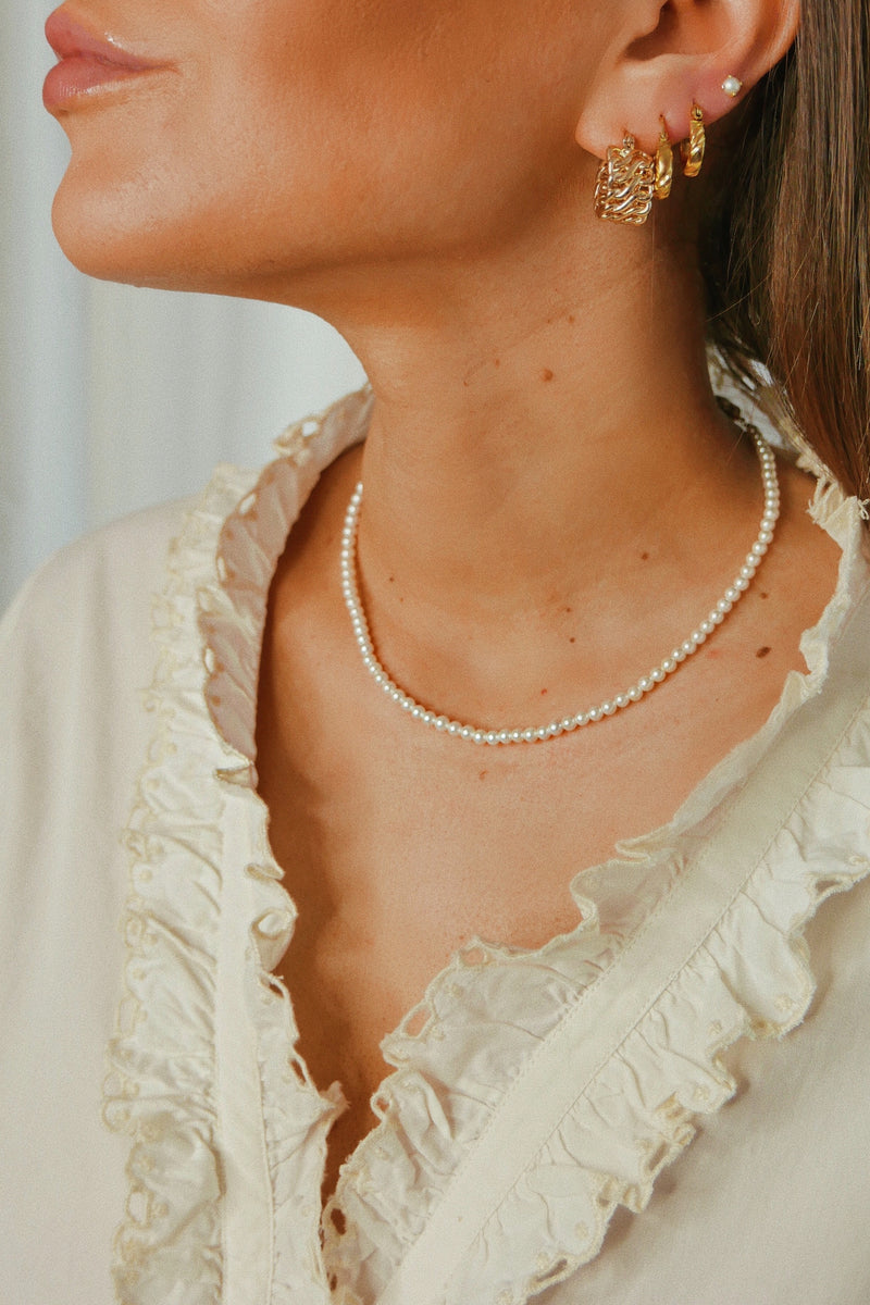Sunshine Hoop Earrings - Boutique Minimaliste has waterproof, durable, elegant and vintage inspired jewelry