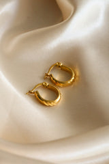 Sunshine Hoop Earrings - Boutique Minimaliste has waterproof, durable, elegant and vintage inspired jewelry