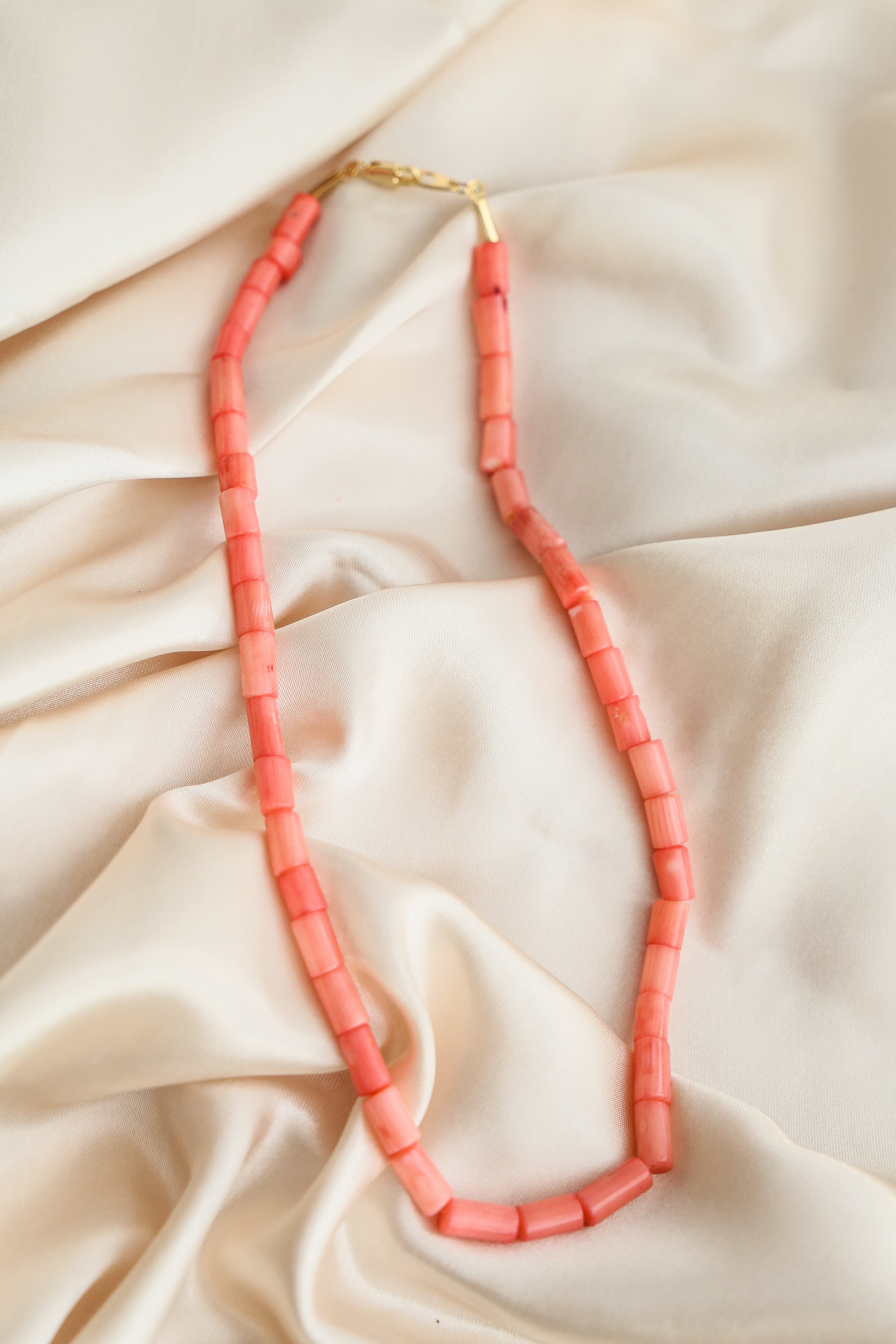 Salmon Coral Reef Necklace - Boutique Minimaliste has waterproof, durable, elegant and vintage inspired jewelry