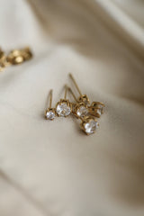 Alicia Stud Earrings - Boutique Minimaliste has waterproof, durable, elegant and vintage inspired jewelry