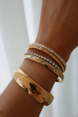 Anastasia Cuff - Boutique Minimaliste has waterproof, durable, elegant and vintage inspired jewelry