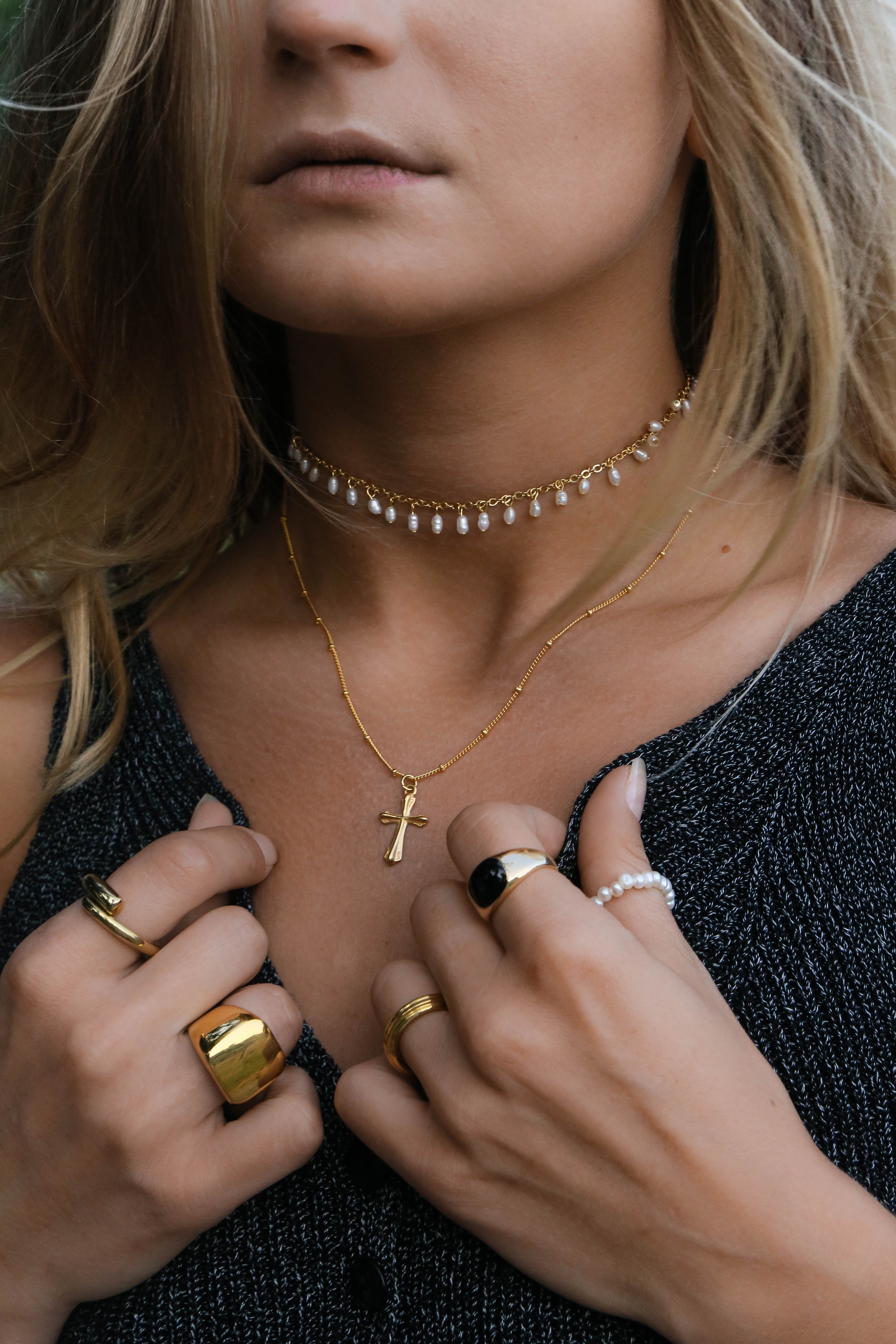 Aurelia Pearls Necklace - has waterproof, durable, elegant and vintage inspired jewelry