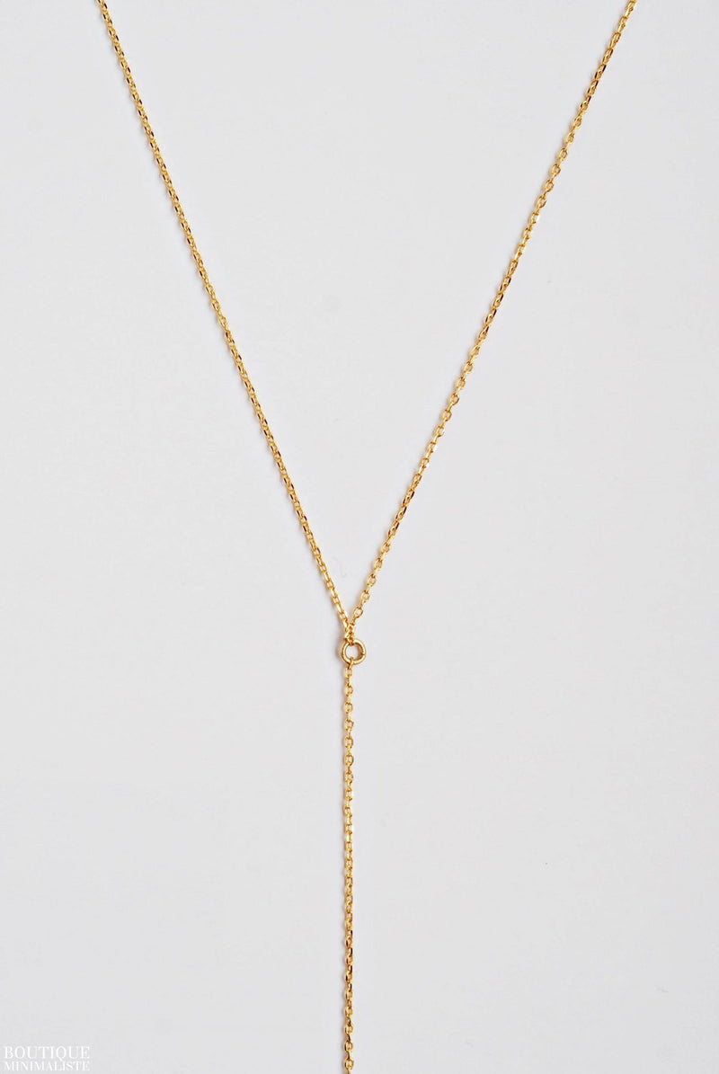 Basic Lariat Necklace - Boutique Minimaliste has waterproof, durable, elegant and vintage inspired jewelry