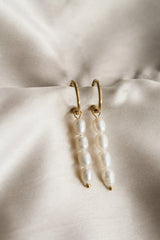 Brenda Hoop Earrings - Boutique Minimaliste has waterproof, durable, elegant and vintage inspired jewelry