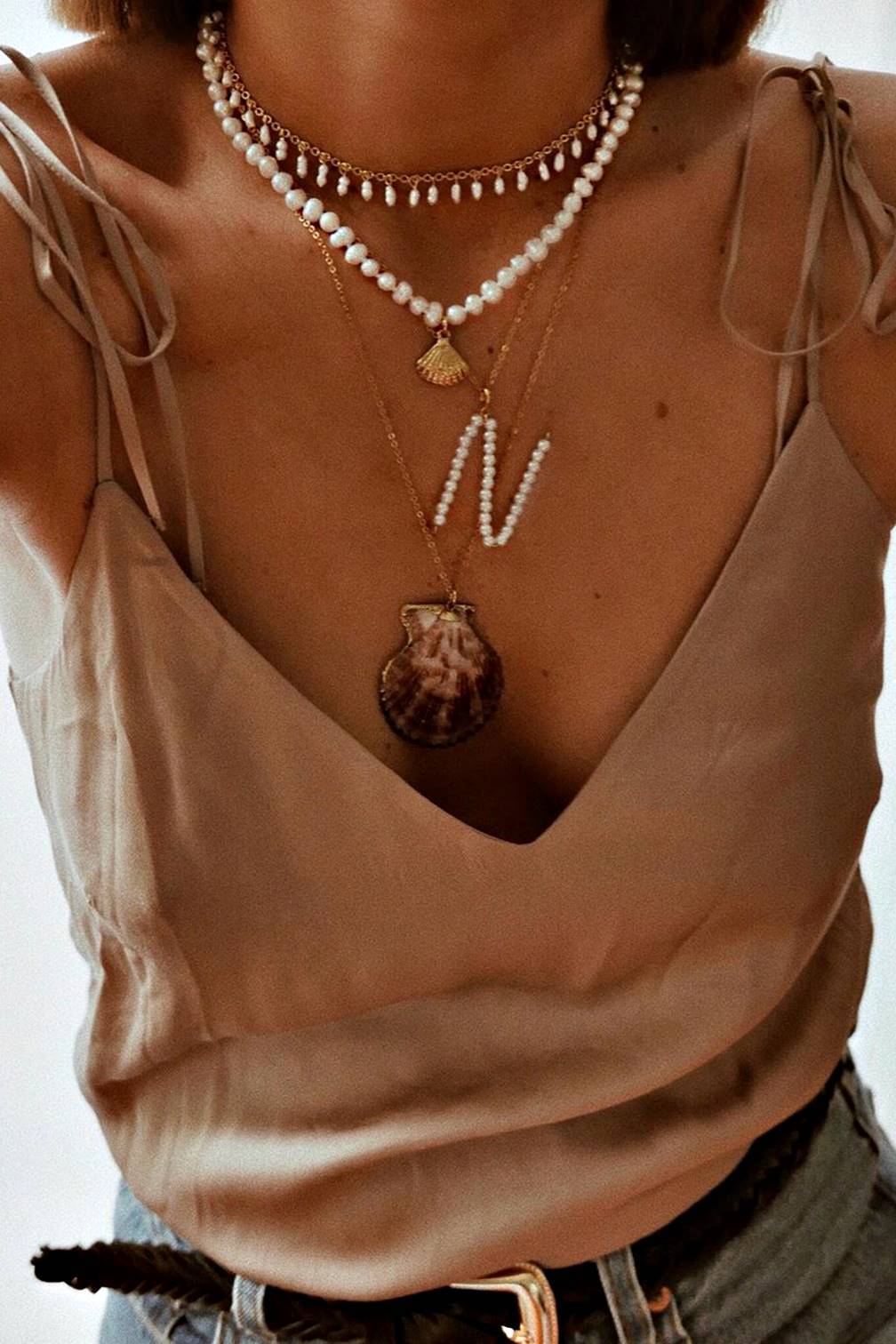 Brigitte "La Mer" Necklace - Boutique Minimaliste has waterproof, durable, elegant and vintage inspired jewelry