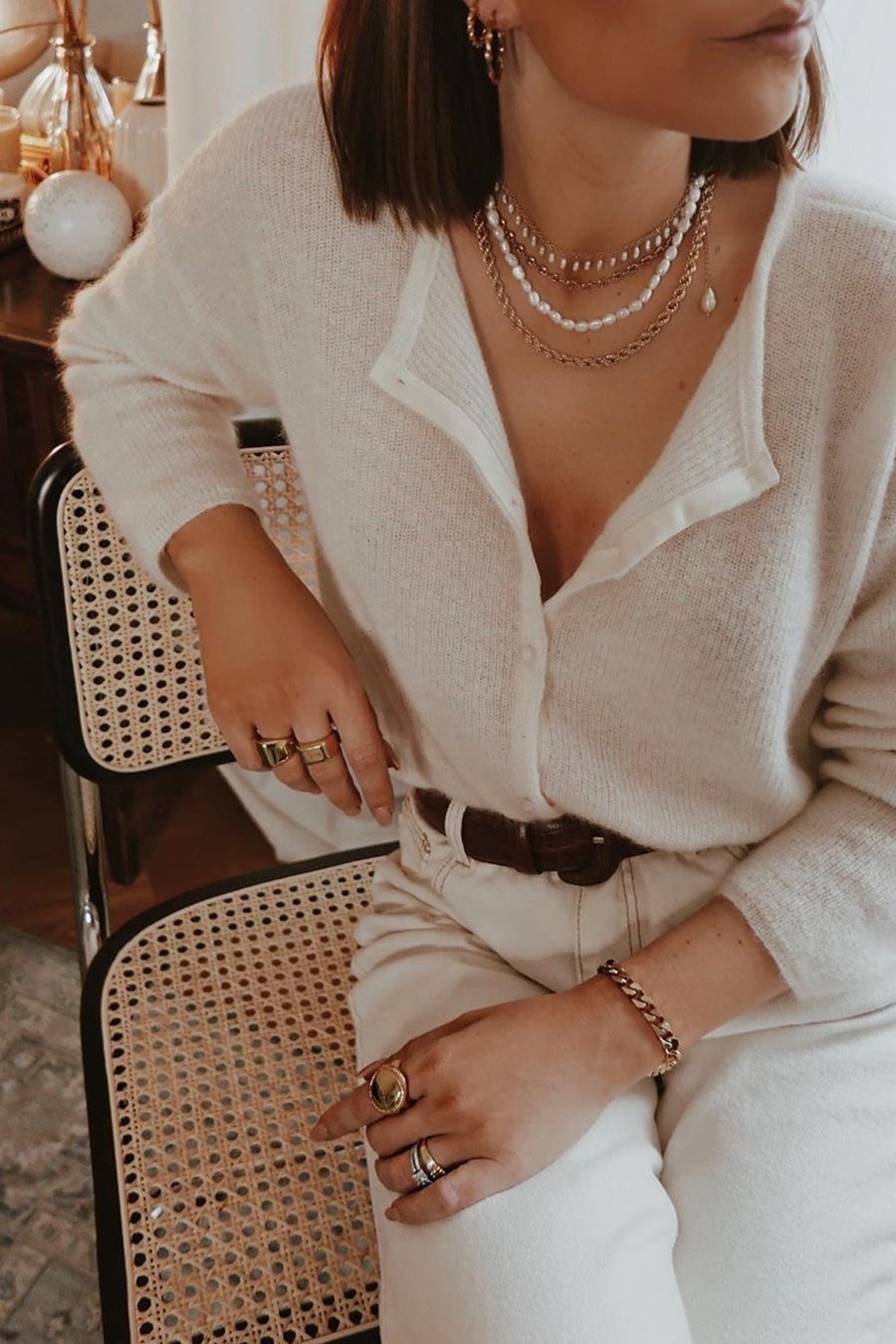 Jacey Classic Pearl Necklace - Boutique Minimaliste has waterproof, durable, elegant and vintage inspired jewelry