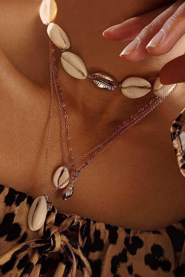 Cowrie Necklace - Boutique Minimaliste has waterproof, durable, elegant and vintage inspired jewelry