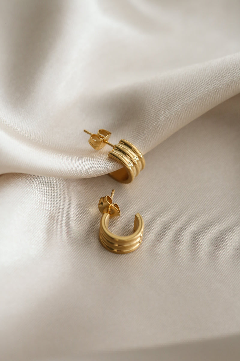 Dante Hoop Earrings - Boutique Minimaliste has waterproof, durable, elegant and vintage inspired jewelry