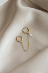 Delfina Hoop Earrings - Boutique Minimaliste has waterproof, durable, elegant and vintage inspired jewelry