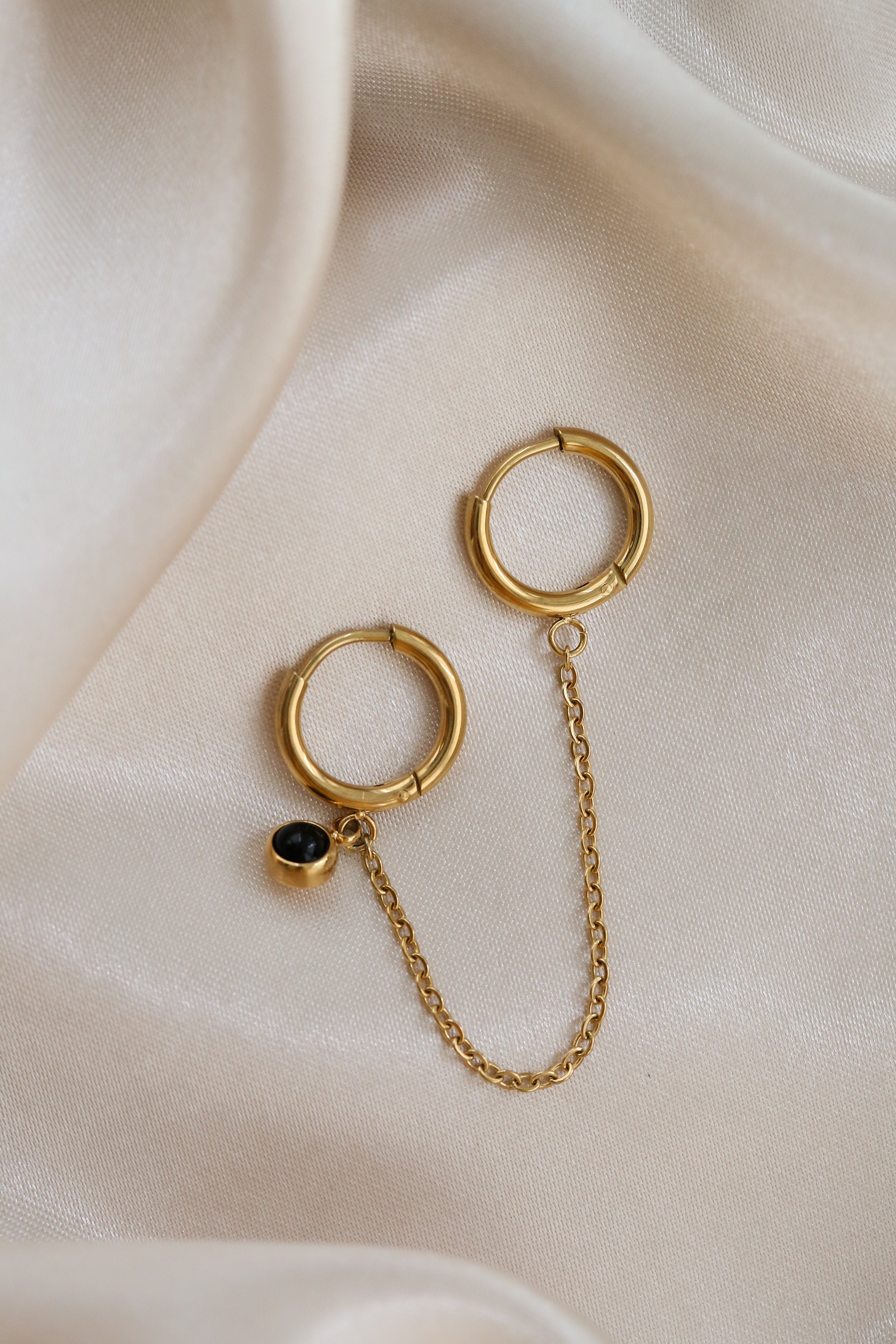 Elena Hoop Earrings - Boutique Minimaliste has waterproof, durable, elegant and vintage inspired jewelry