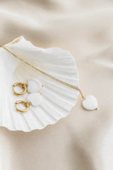 Emmeline Heart Hoop Earrings - Boutique Minimaliste has waterproof, durable, elegant and vintage inspired jewelry