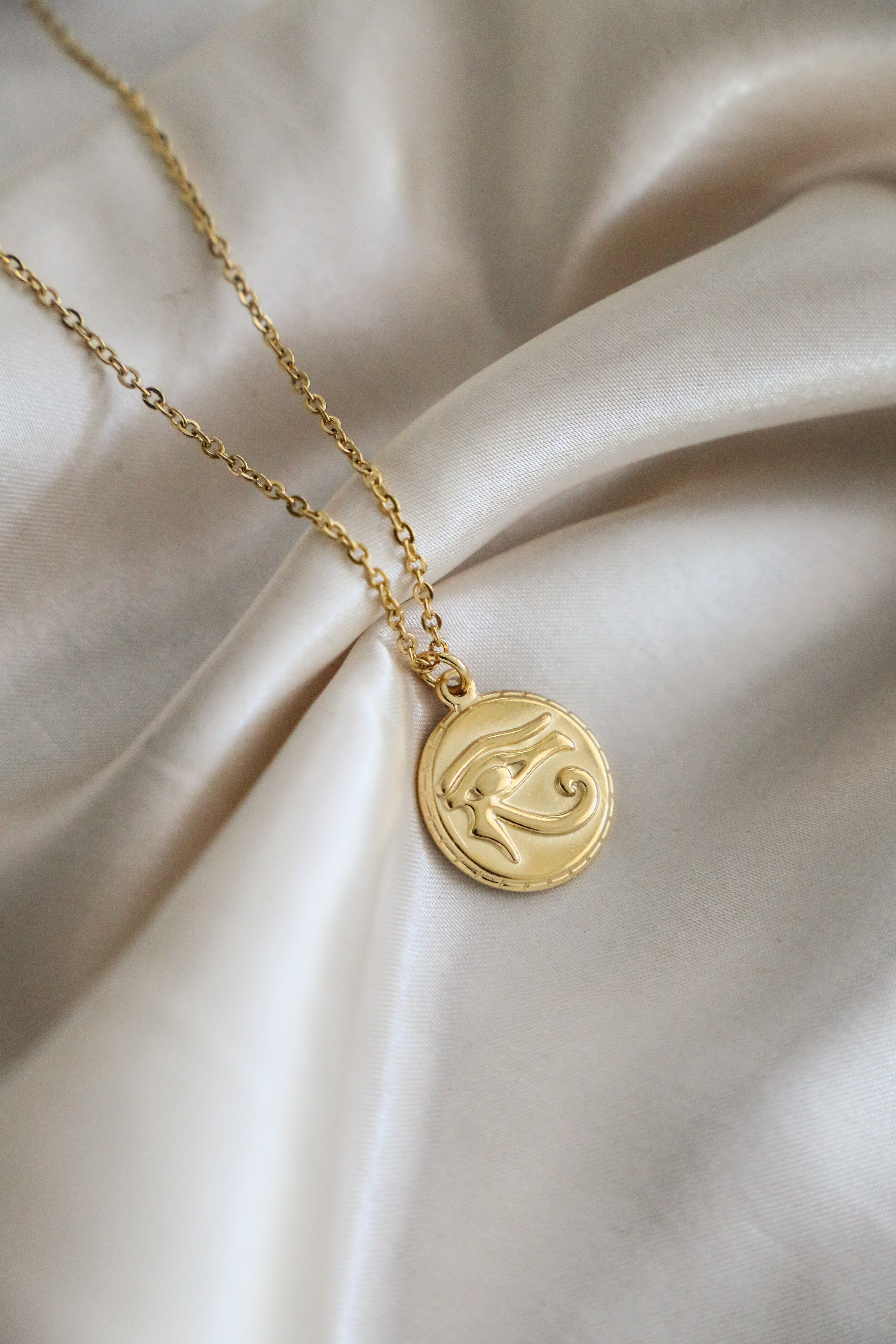 Eye of Horus Necklace - Boutique Minimaliste has waterproof, durable, elegant and vintage inspired jewelry