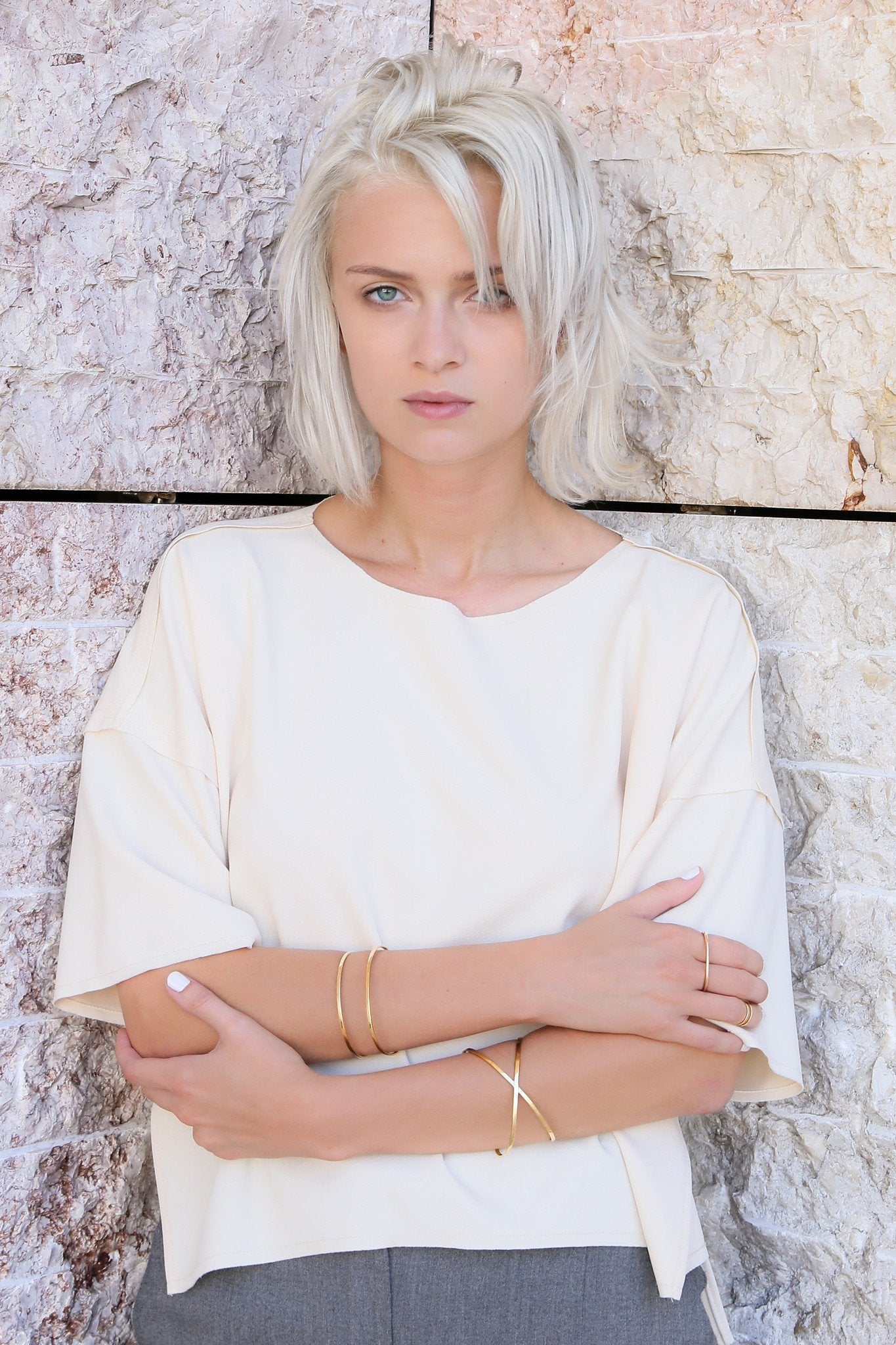 Fine Jewellery - X Cuff - has waterproof, durable, elegant and vintage inspired jewelry