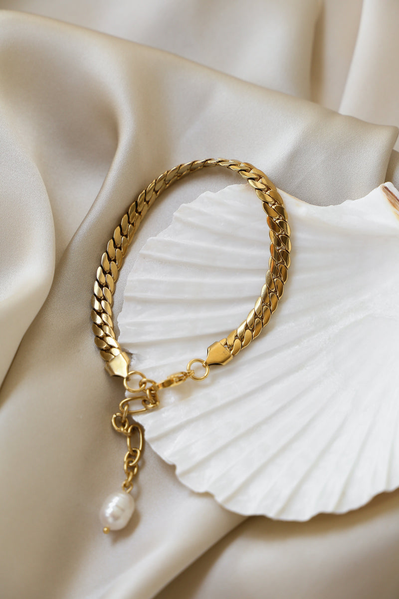 Fiore Anklet - Boutique Minimaliste has waterproof, durable, elegant and vintage inspired jewelry