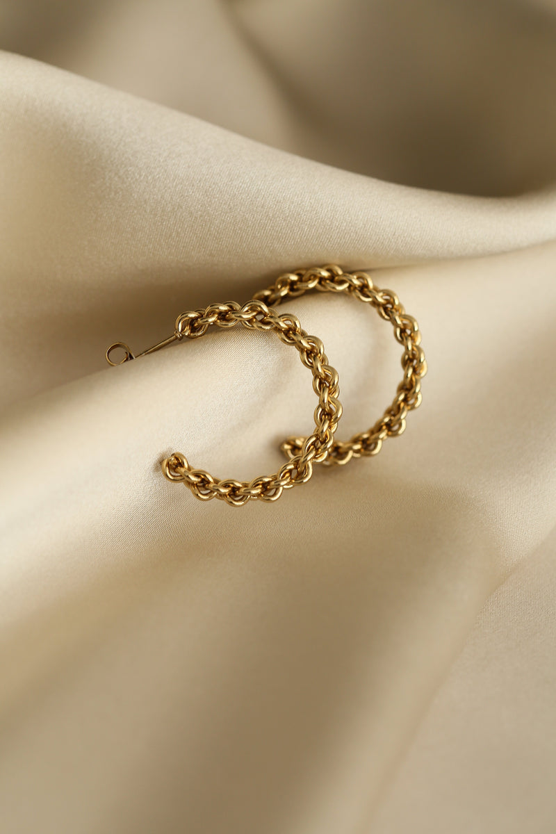Heidy Hoop Earrings - Boutique Minimaliste has waterproof, durable, elegant and vintage inspired jewelry