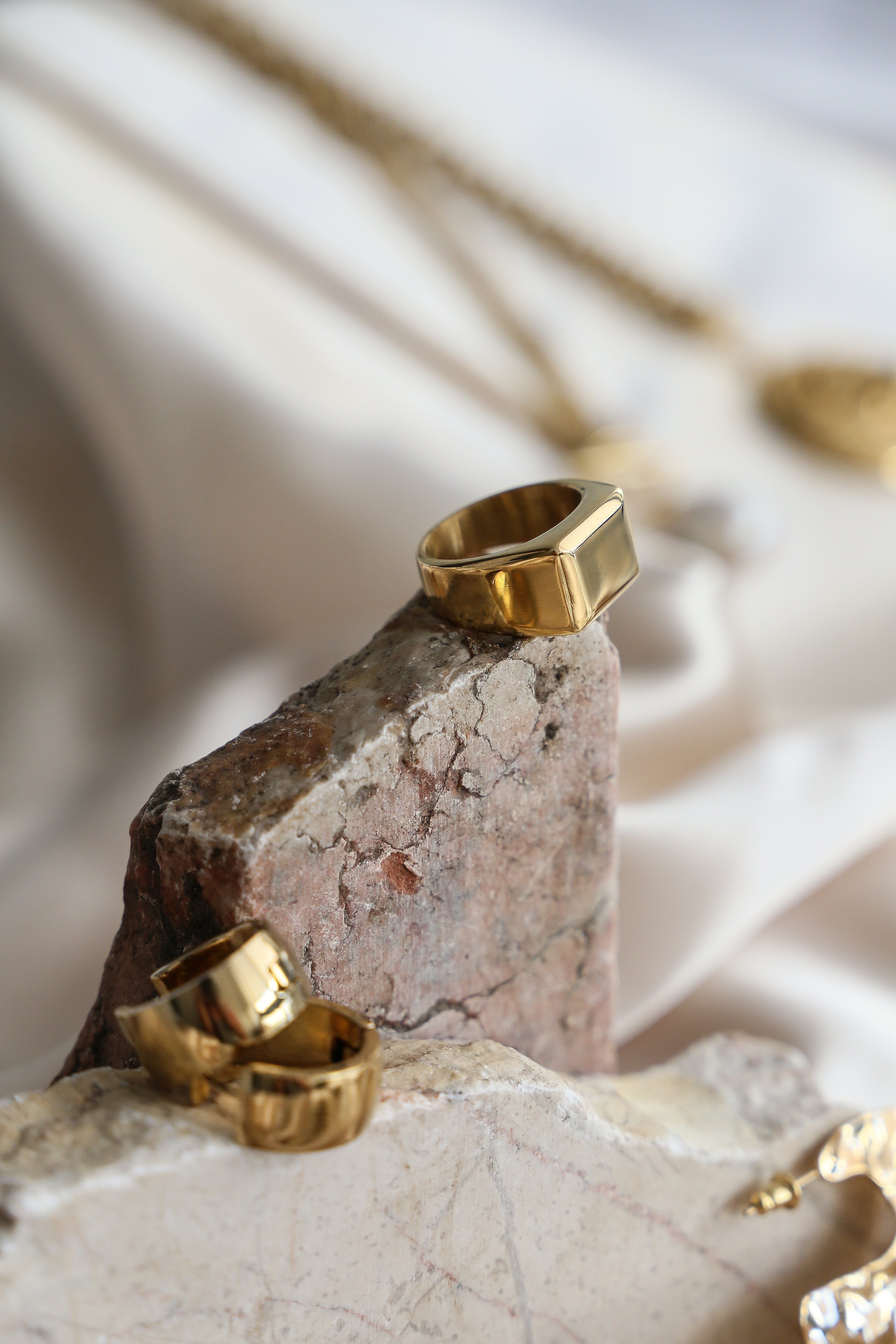 Jacques Signet Ring - has waterproof, durable, elegant and vintage inspired jewelry