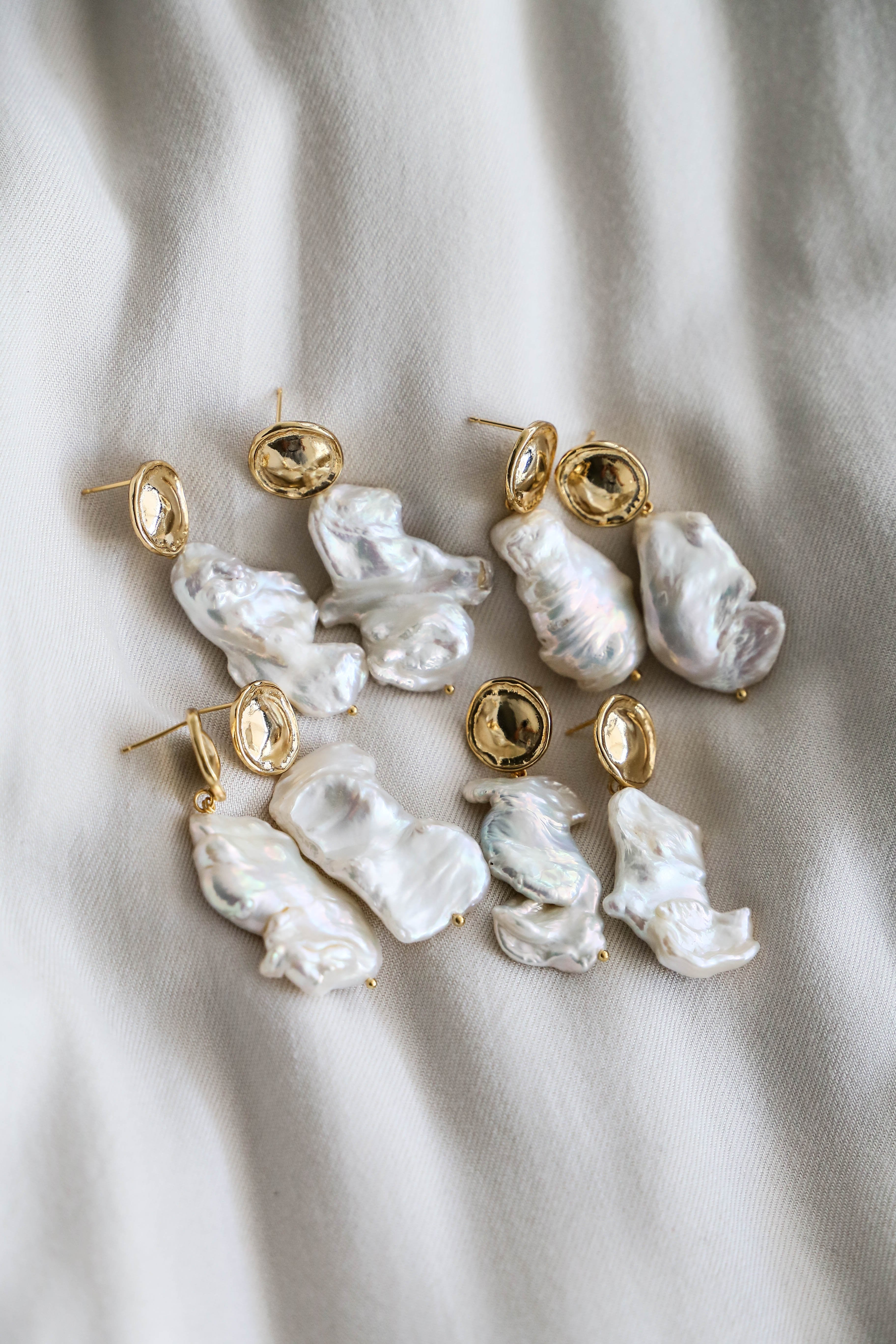 Jeanne Earrings - Boutique Minimaliste has waterproof, durable, elegant and vintage inspired jewelry