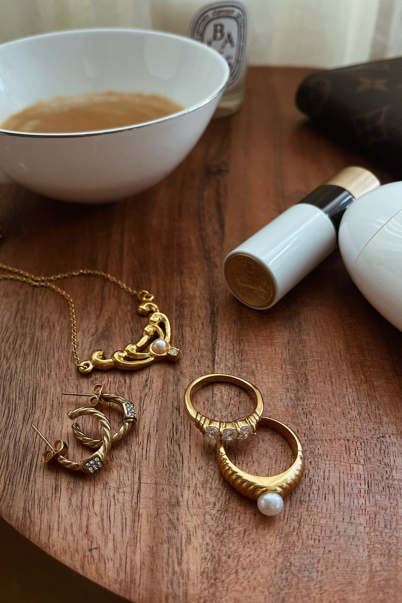 Josephine Hoop Earrings - Boutique Minimaliste has waterproof, durable, elegant and vintage inspired jewelry