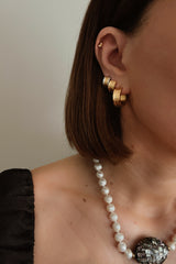 Kayleigh Hoops - Boutique Minimaliste has waterproof, durable, elegant and vintage inspired jewelry