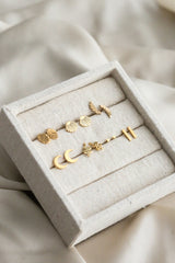 Lille Ear Studs - Boutique Minimaliste has waterproof, durable, elegant and vintage inspired jewelry