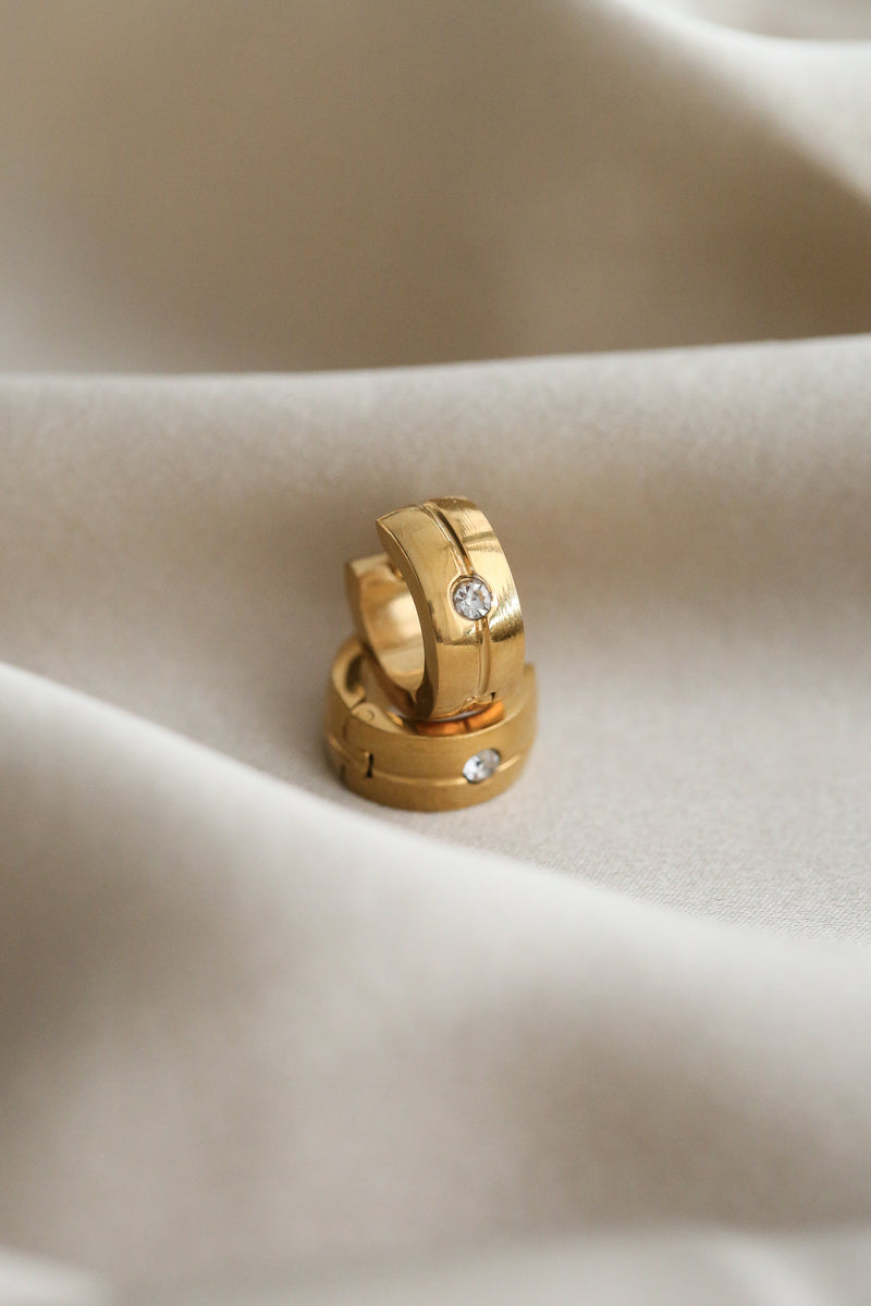 Lyla Huggies - Boutique Minimaliste has waterproof, durable, elegant and vintage inspired jewelry