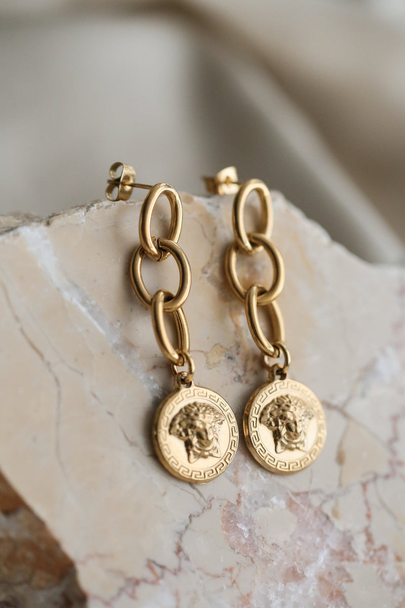 Medusa Earrings - Boutique Minimaliste has waterproof, durable, elegant and vintage inspired jewelry