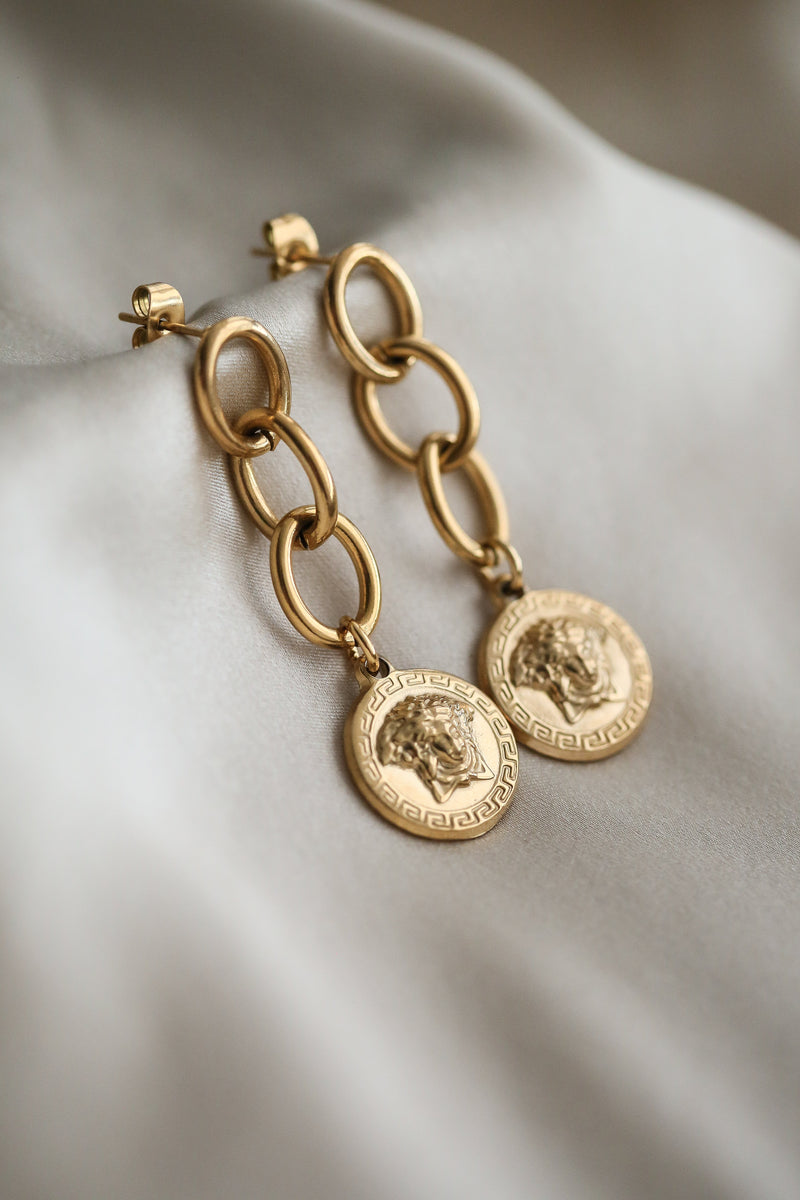 Medusa Earrings - Boutique Minimaliste has waterproof, durable, elegant and vintage inspired jewelry