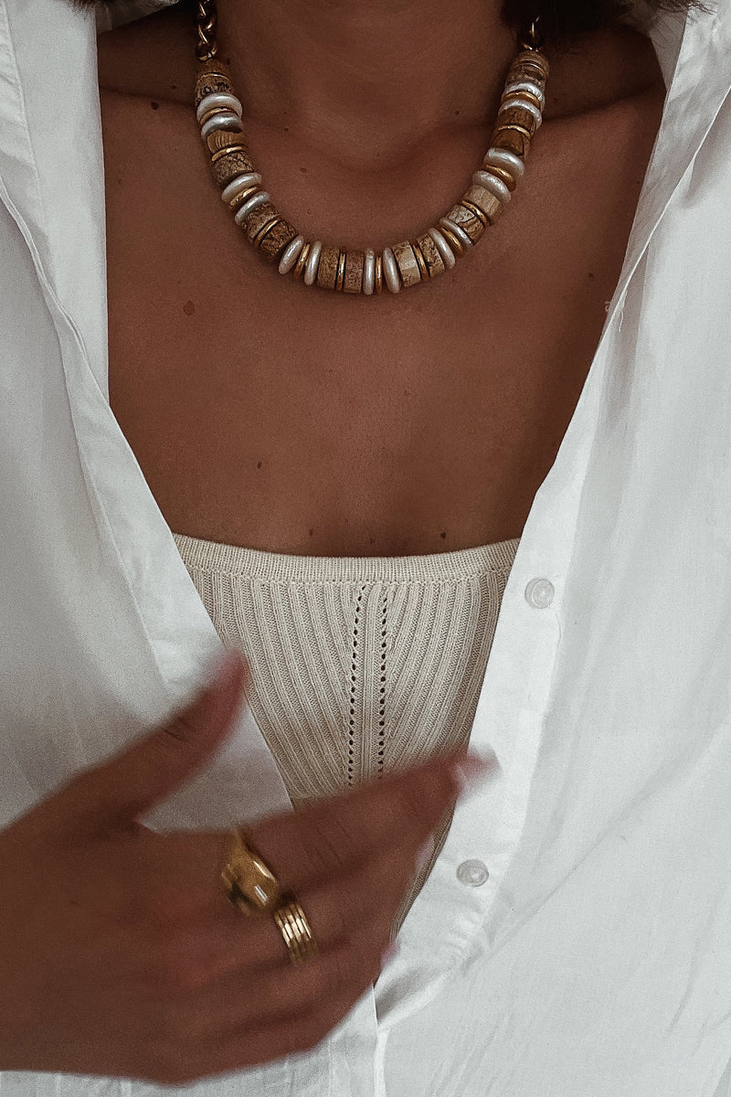 Naomi Necklace - Boutique Minimaliste has waterproof, durable, elegant and vintage inspired jewelry