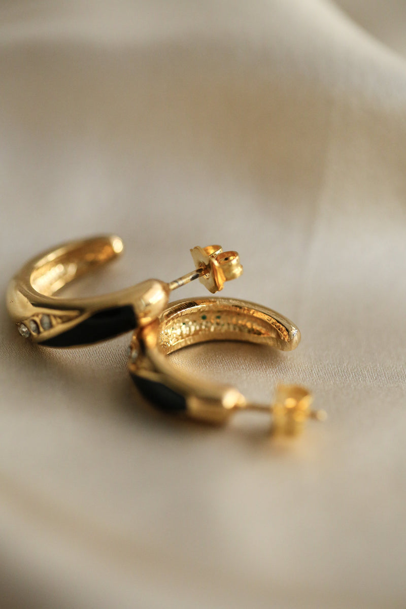Octavia (vintage) Hoops - Boutique Minimaliste has waterproof, durable, elegant and vintage inspired jewelry