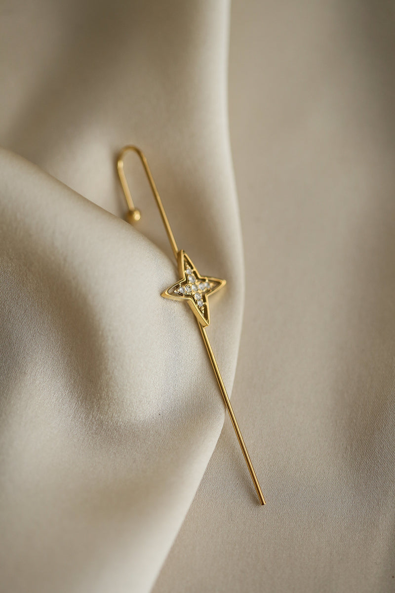 Paola Ear Pin - Boutique Minimaliste has waterproof, durable, elegant and vintage inspired jewelry