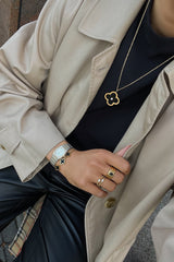 Peony Bracelet - Boutique Minimaliste has waterproof, durable, elegant and vintage inspired jewelry