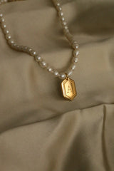Petra Initial Necklace - Boutique Minimaliste has waterproof, durable, elegant and vintage inspired jewelry