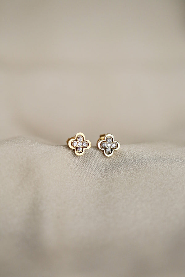 Posy Studs - Boutique Minimaliste has waterproof, durable, elegant and vintage inspired jewelry