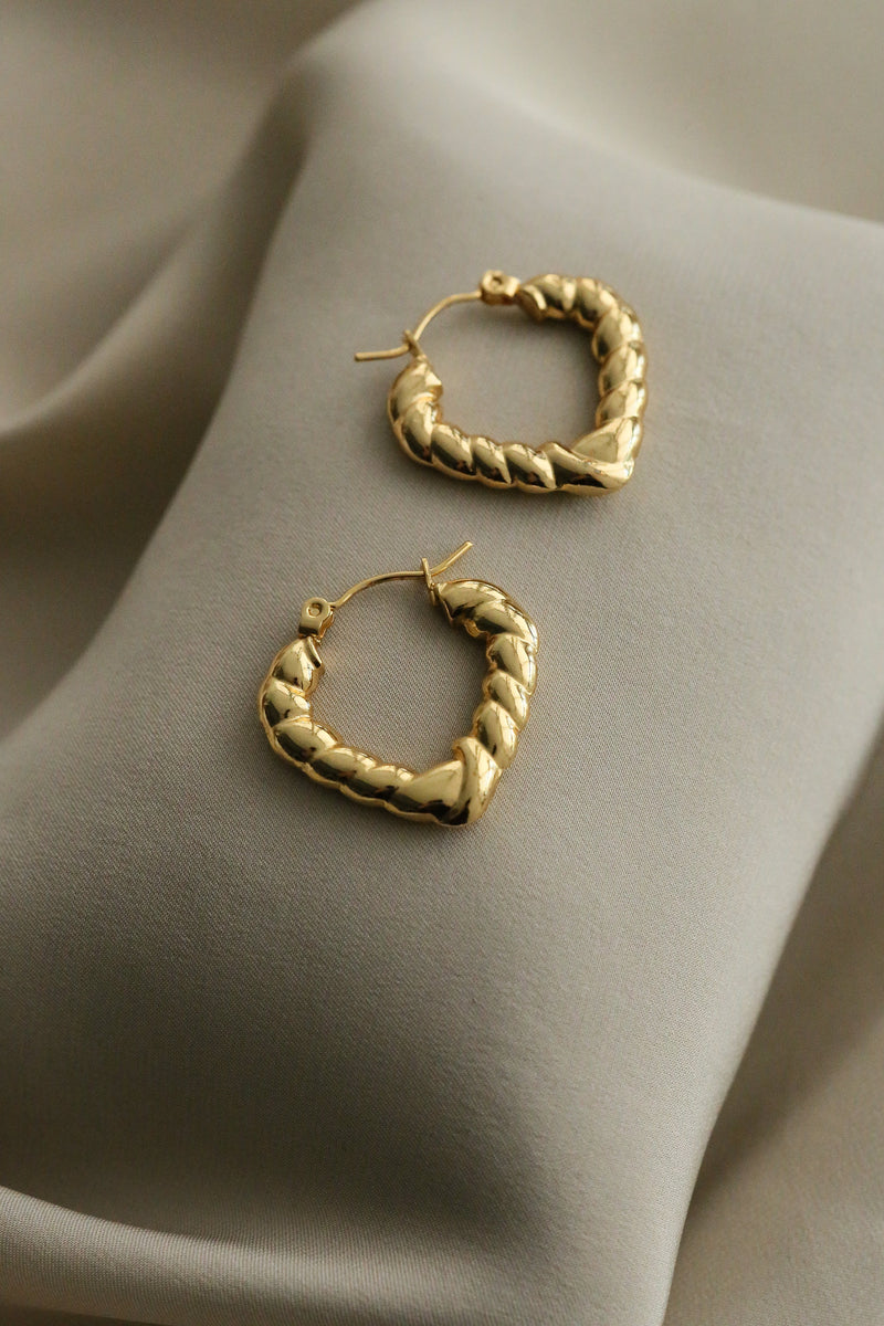 Ruby Hoops - Boutique Minimaliste has waterproof, durable, elegant and vintage inspired jewelry