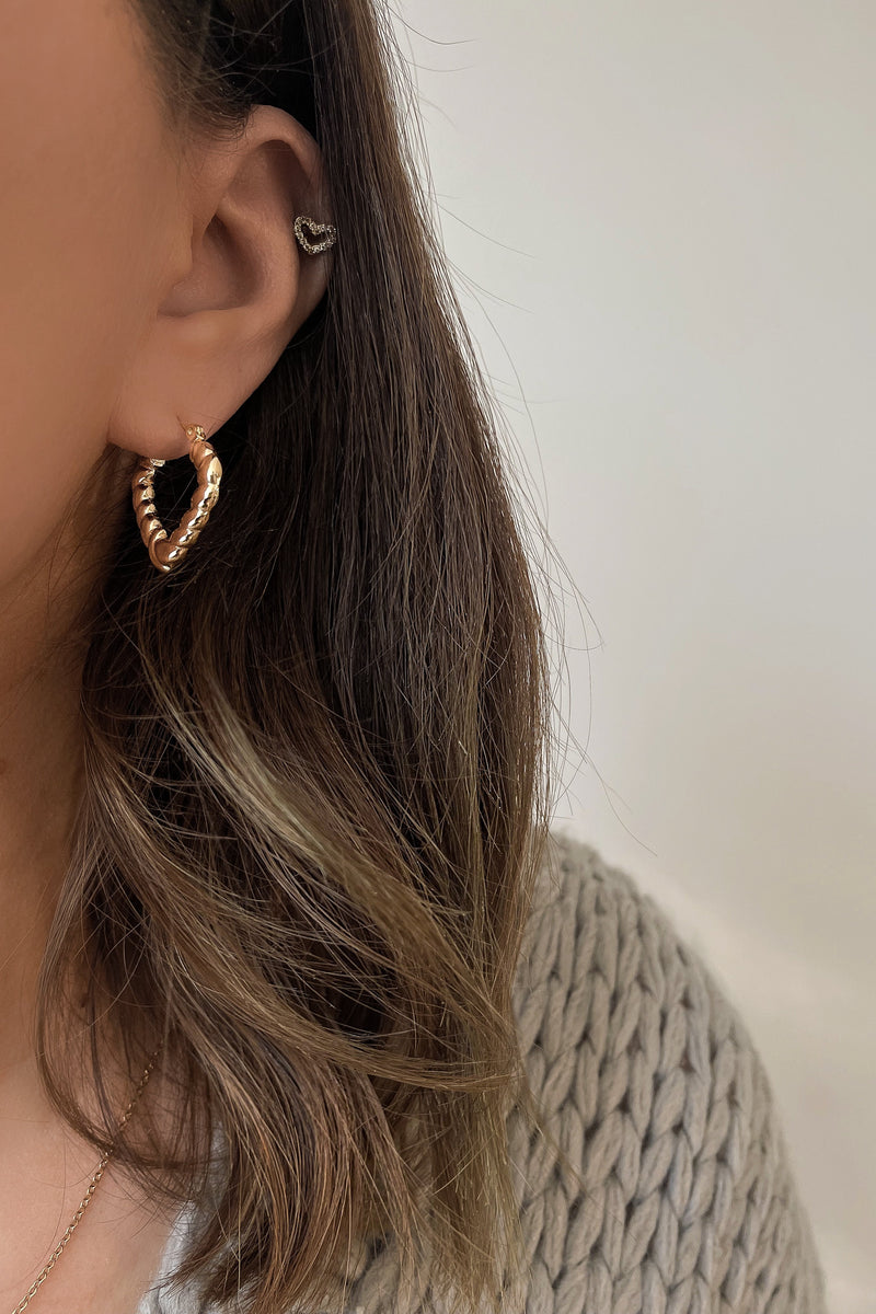 Ruby Hoops - Boutique Minimaliste has waterproof, durable, elegant and vintage inspired jewelry