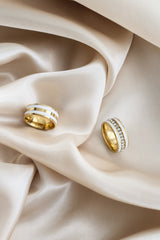 Salento Ring - White - Boutique Minimaliste has waterproof, durable, elegant and vintage inspired jewelry