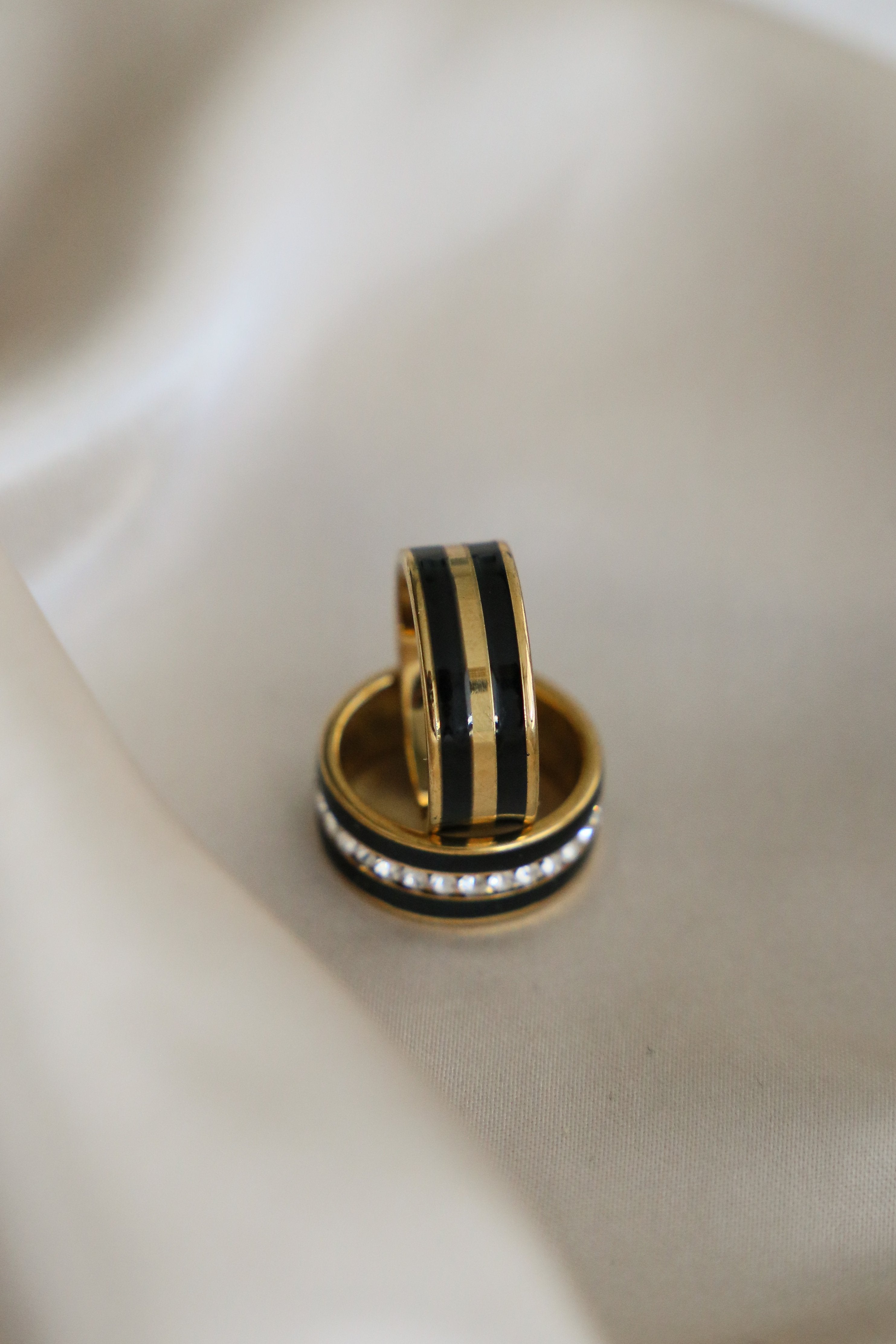 Sardegna Ring - Black - Boutique Minimaliste has waterproof, durable, elegant and vintage inspired jewelry