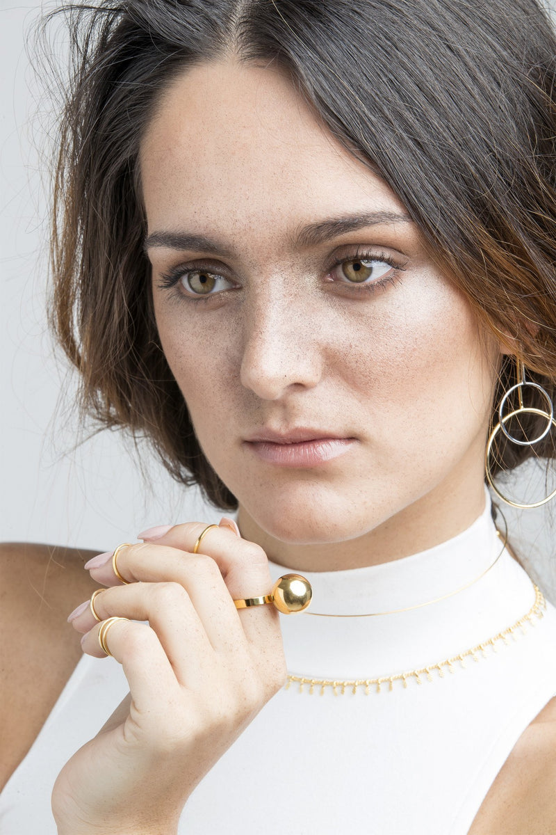 Sophie Orb Ring - Boutique Minimaliste has waterproof, durable, elegant and vintage inspired jewelry